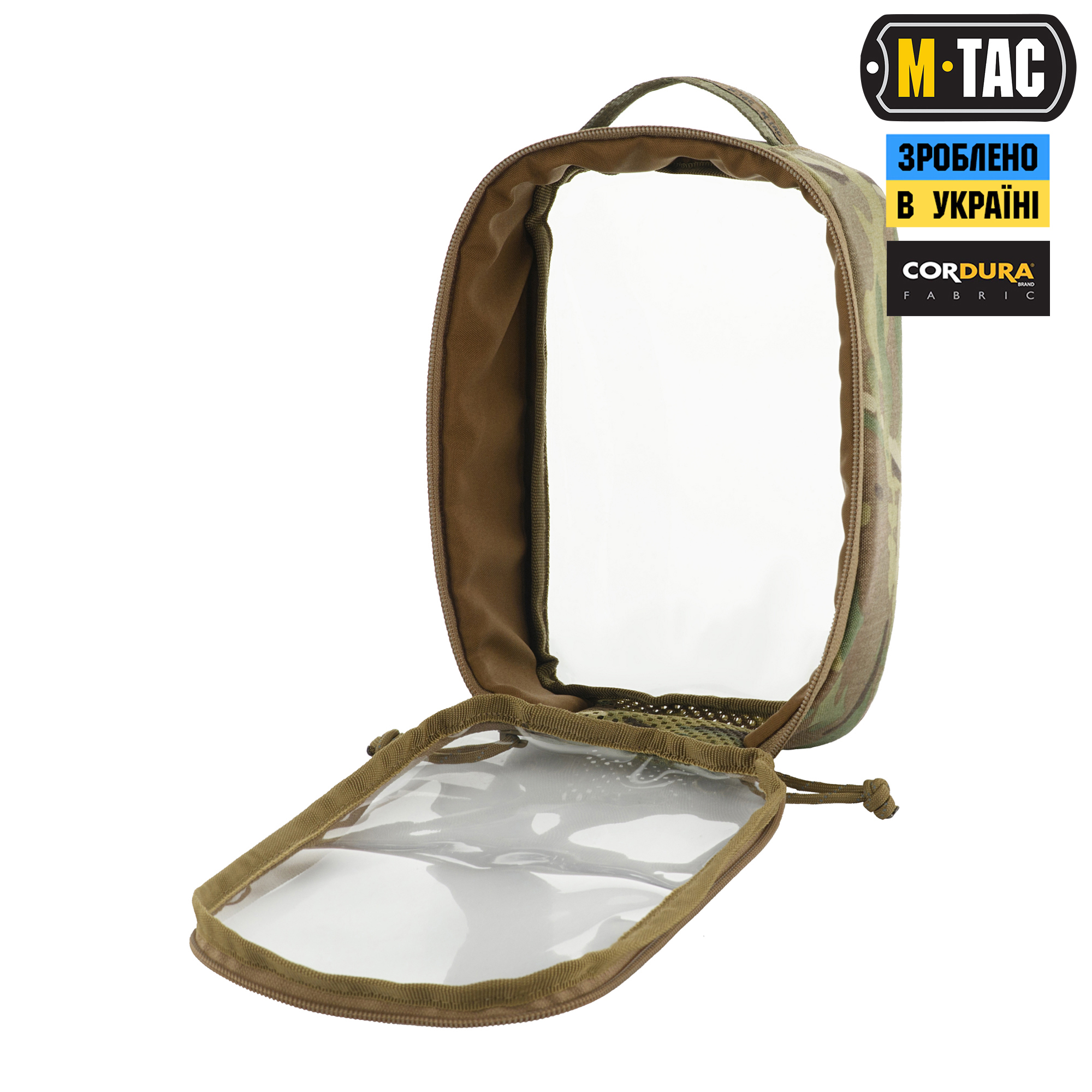 M-Tac органайзер утилитарный прозрачный Elite Small (22х14 см) Multicam — 6