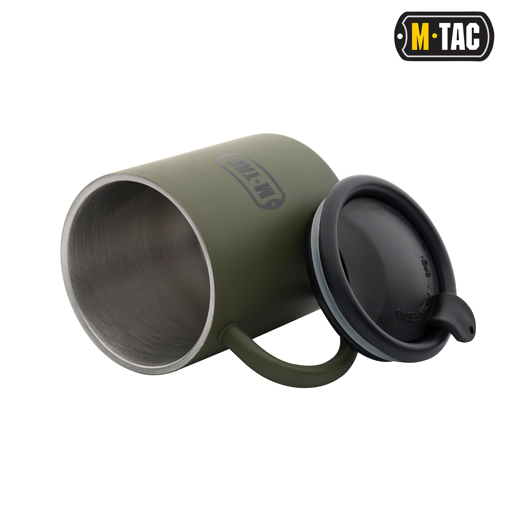 M-Tac термокружка 280 мл. с крышкой олива — 6