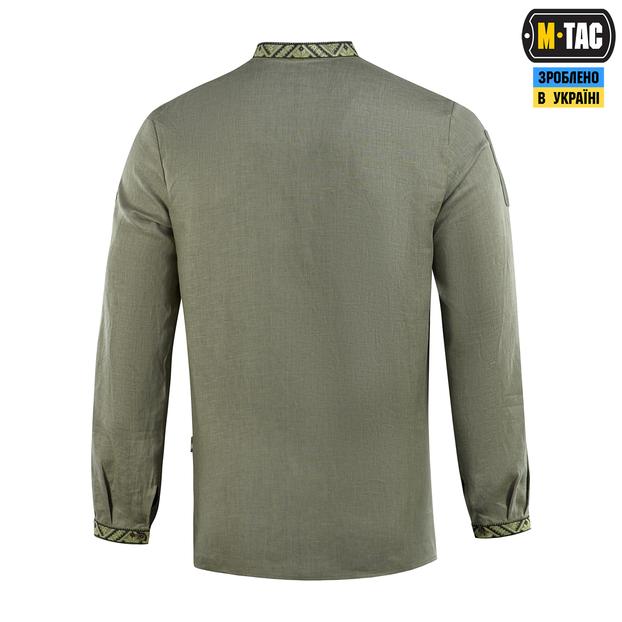 M-Tac вышиванка тактическая 100% лён олива — 5
