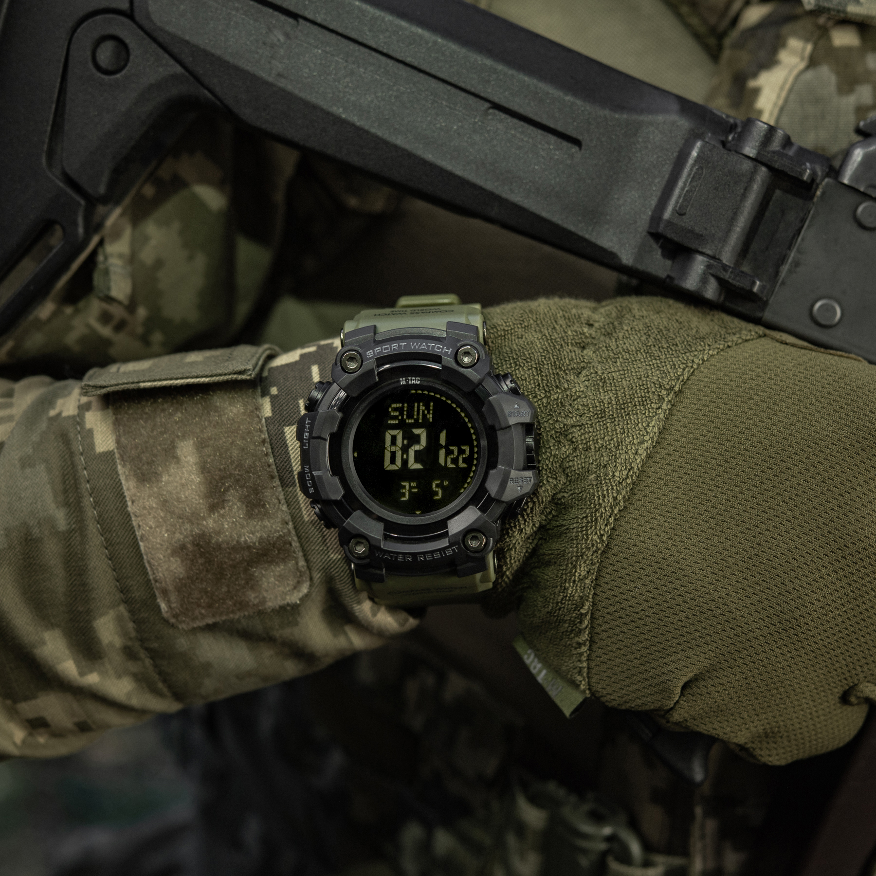M-Tac часы тактические 2037 Army Green — 9