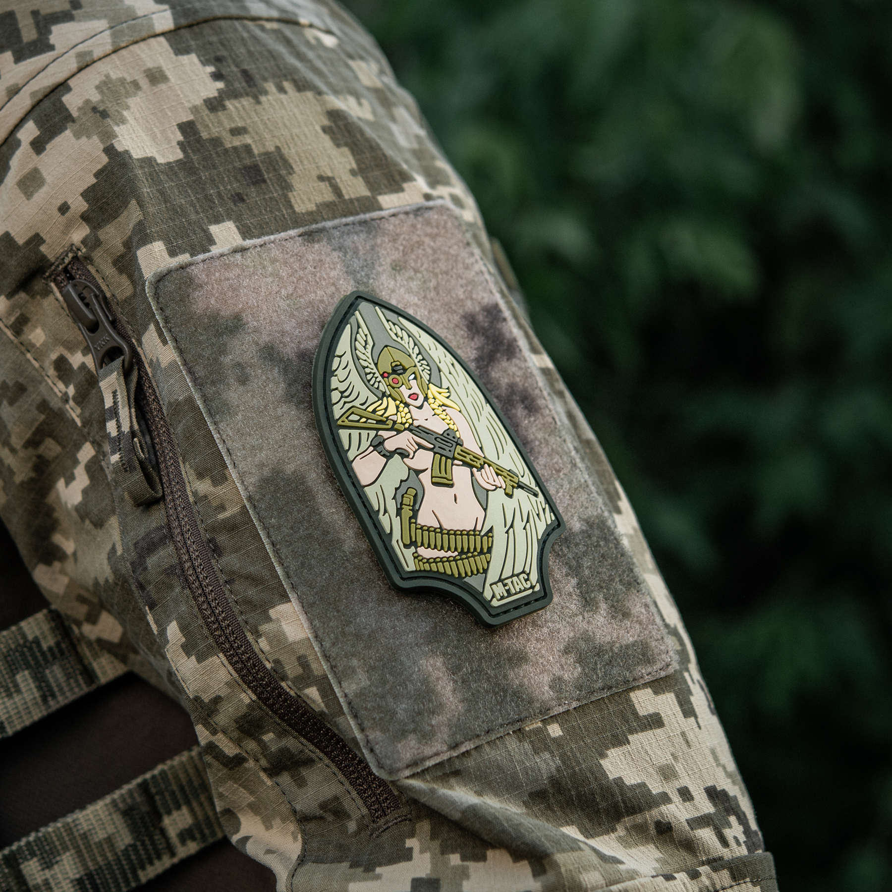 M-Tac нашивка Піка Валькірія PVC olive — 8
