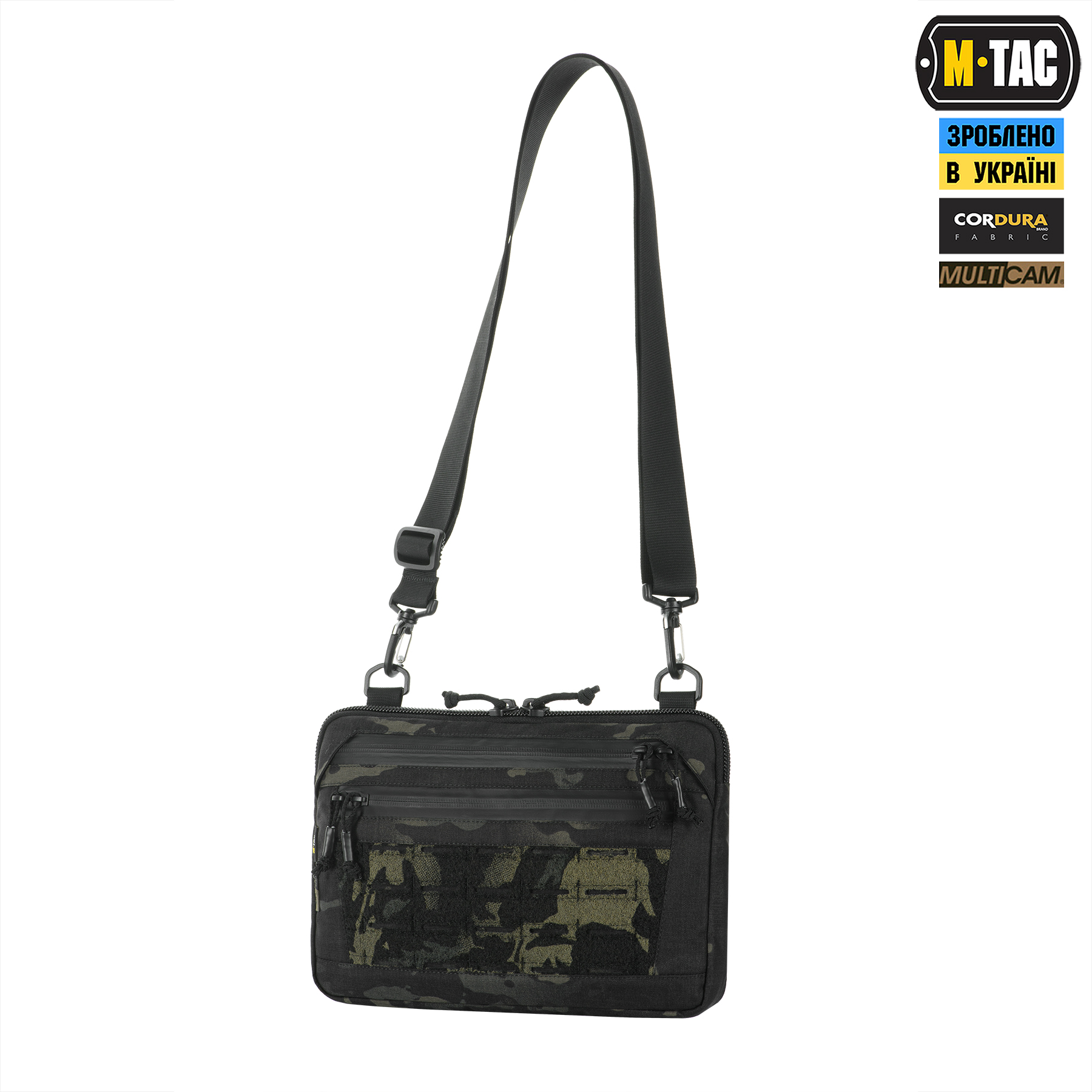 M-Tac сумка Admin Bag Medium Elite с липучкой Multicam Black/Black — 6