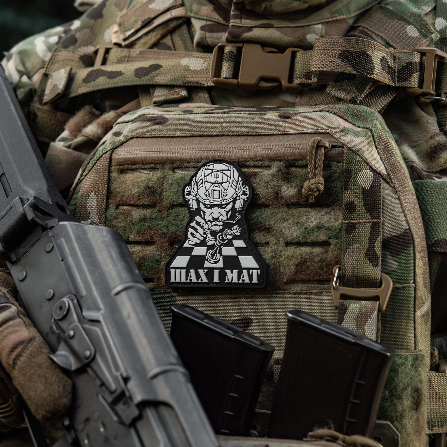 M-Tac нашивка Шах і Мат Black/White — 3