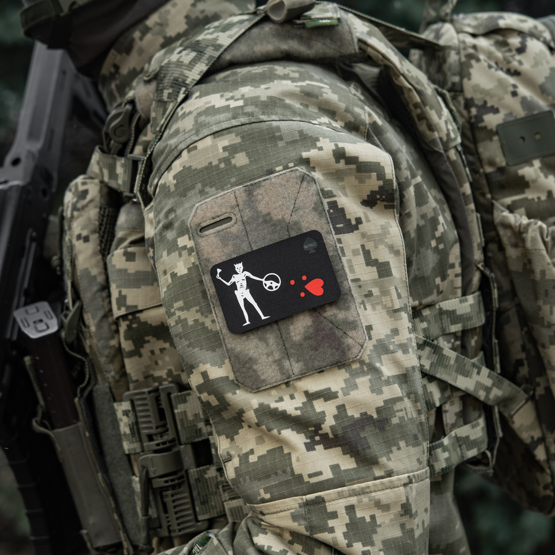 M-Tac нашивка прапор Чорна Борода Driver Black — 10