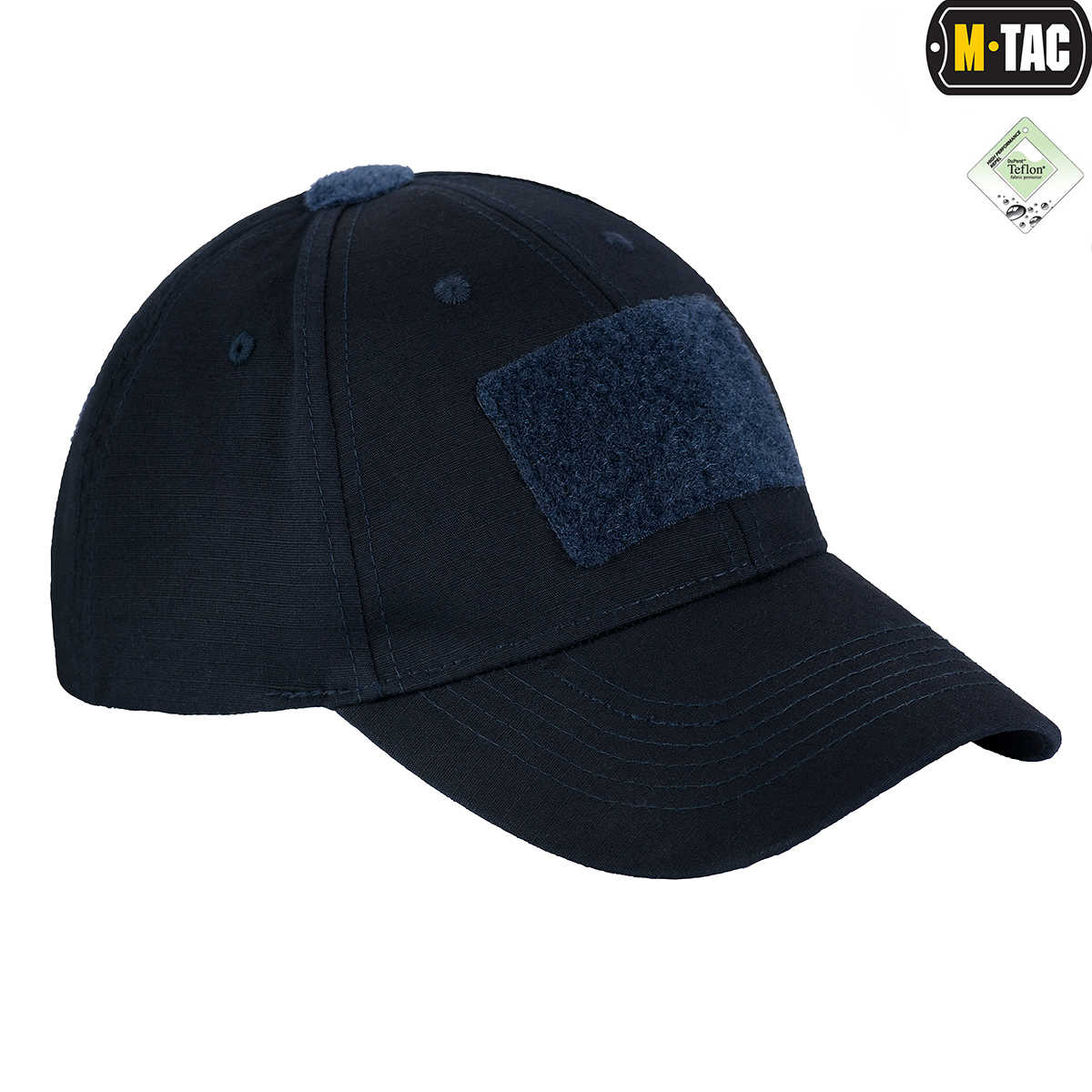 M-Tac бейсболка с липучкой Flex рип-стоп Dark Navy Blue — 6