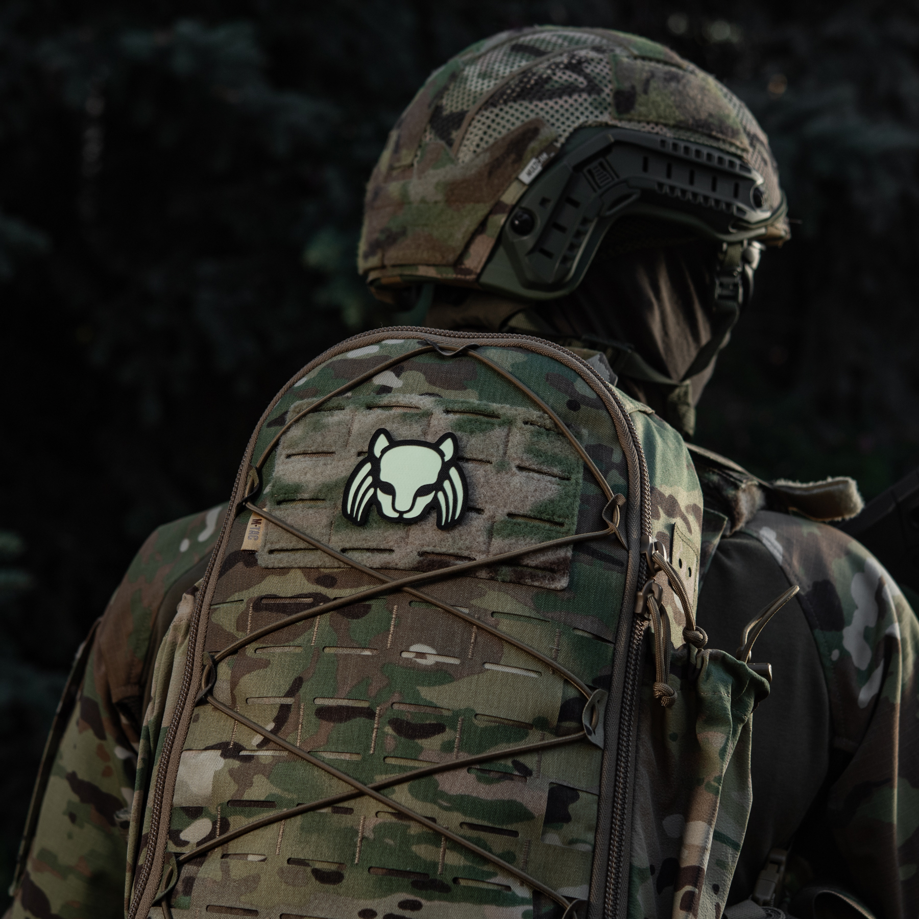 M-Tac нашивка Cat Predator Black/GID — 10