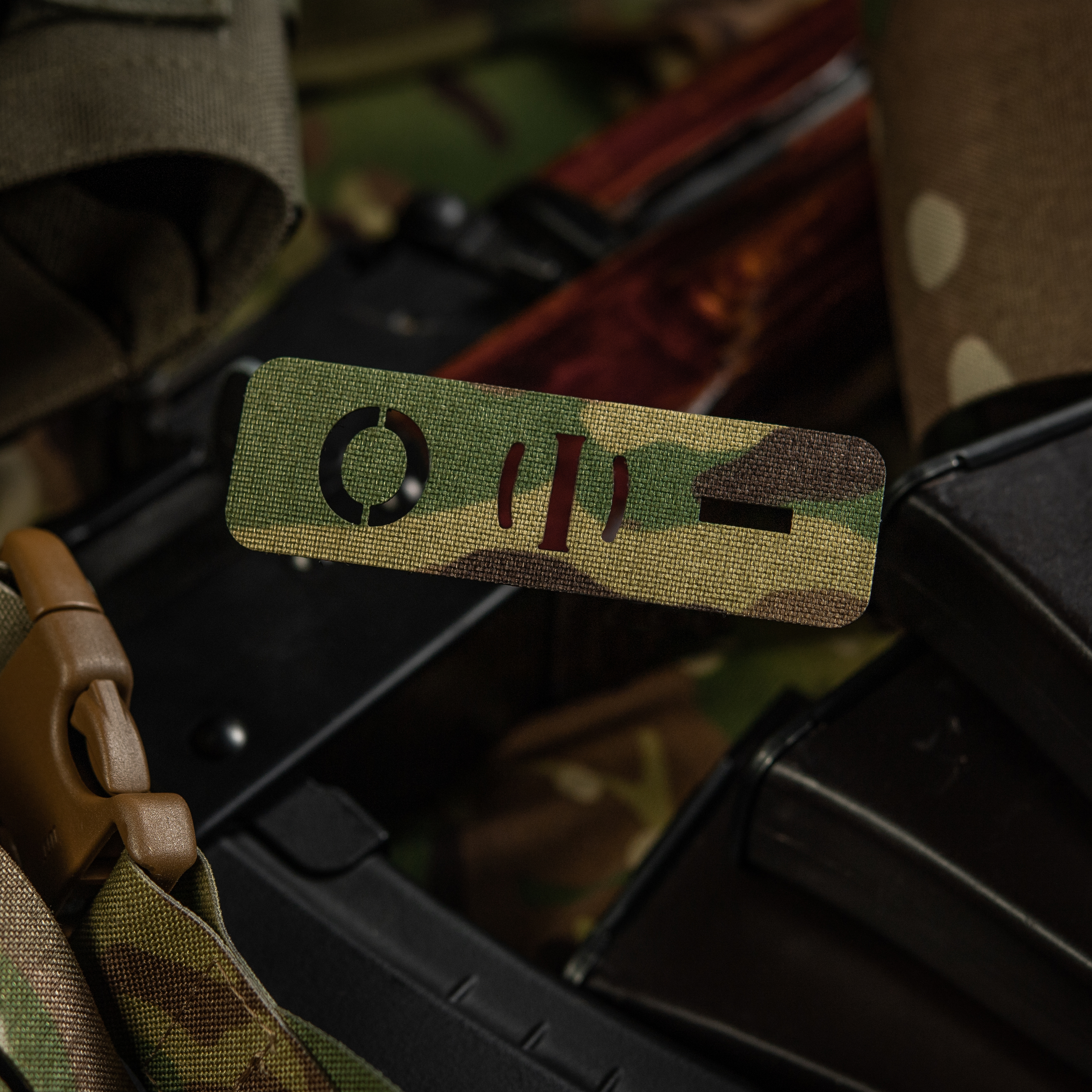 M-Tac нашивка группа крови O (I) - сквозная Laser Cut 25х80 Multicam — 3