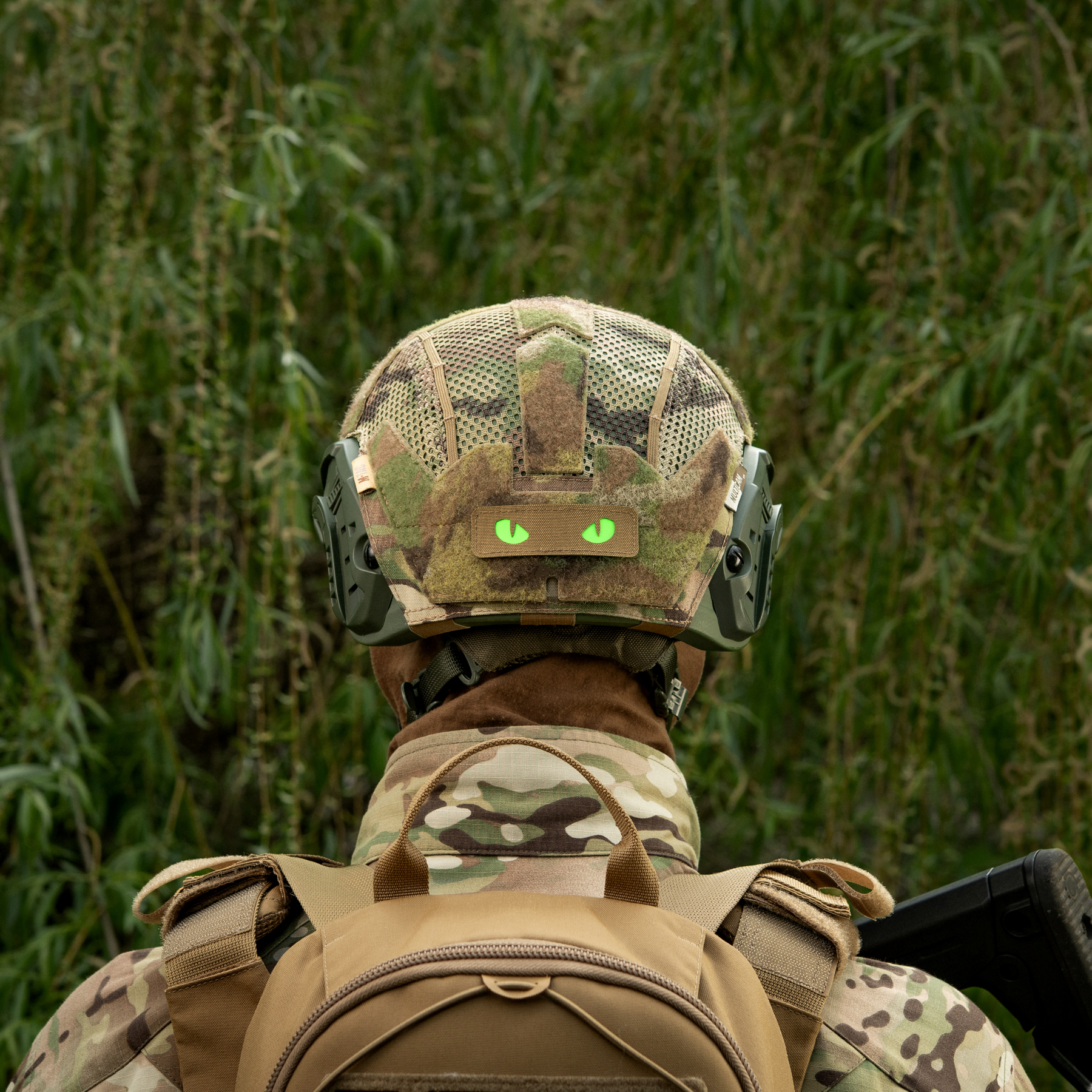 M-Tac нашивка Cat Eyes Laser Cut Coyote/Green/GID — 19