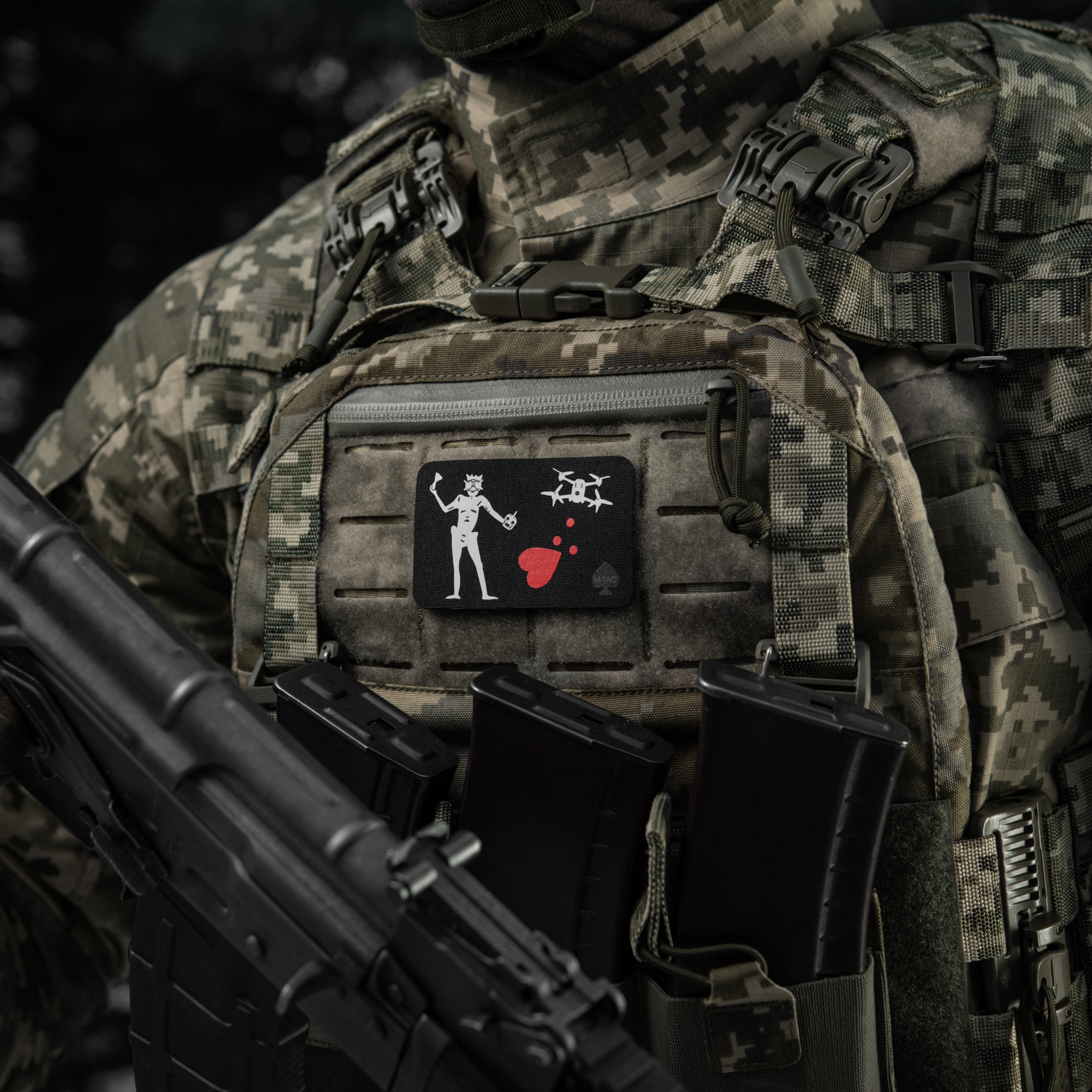 M-Tac нашивка прапор Чорна Борода Дрон Black — 3