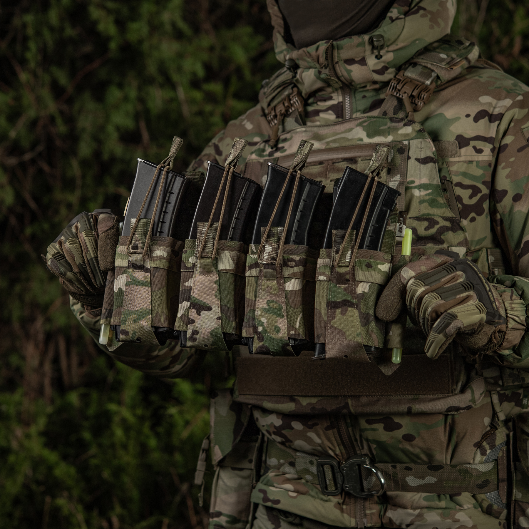 M-Tac передняя панель для чехла бронежилета Sturm на 4 магазина Multicam — 27
