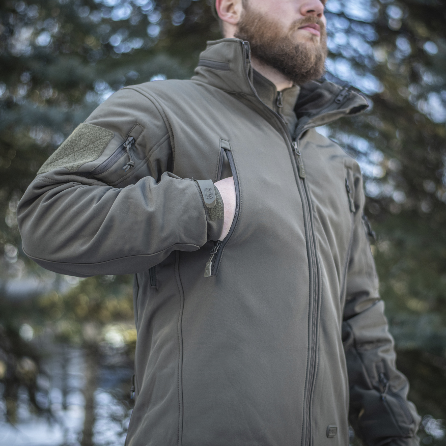 M-Tac куртка Soft Shell с подстежкой Olive — 11