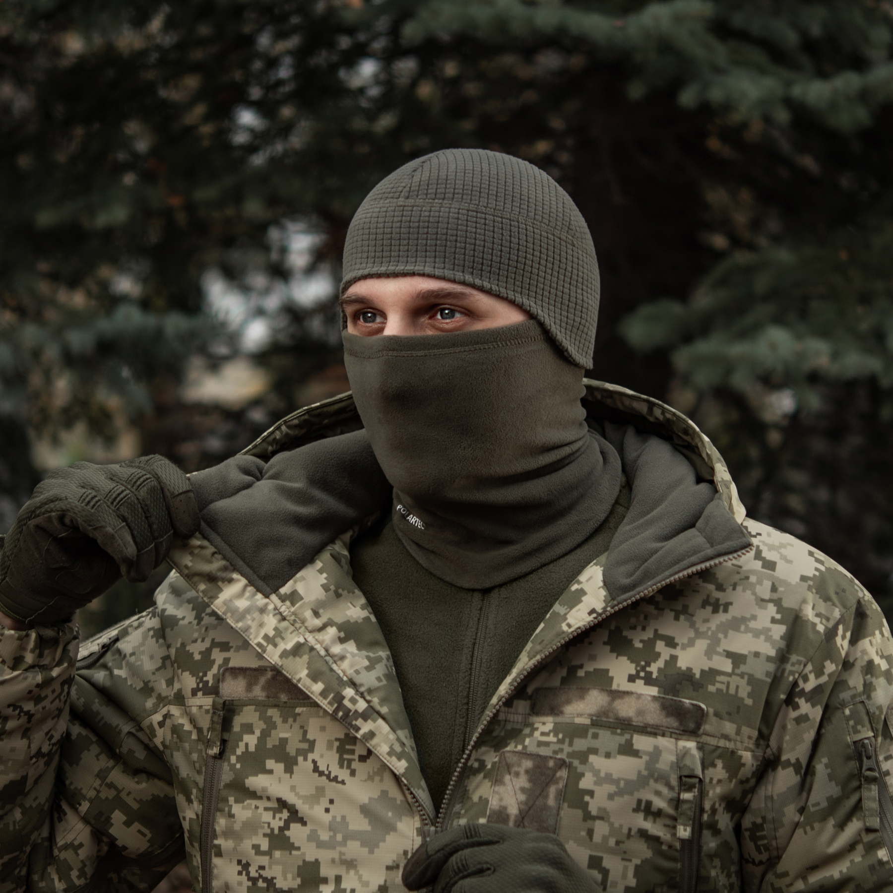 M-Tac шапка-подшлемник Gen.II флис рип-стоп Dark Olive — 8