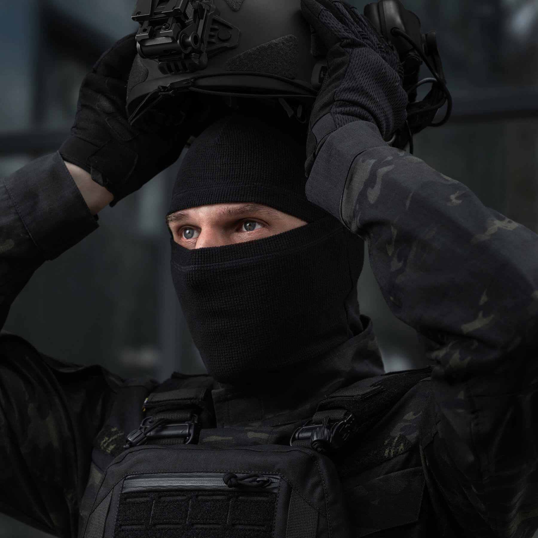 M-Tac балаклава-ниндзя Basic микрофлис рип-стоп Black — 12