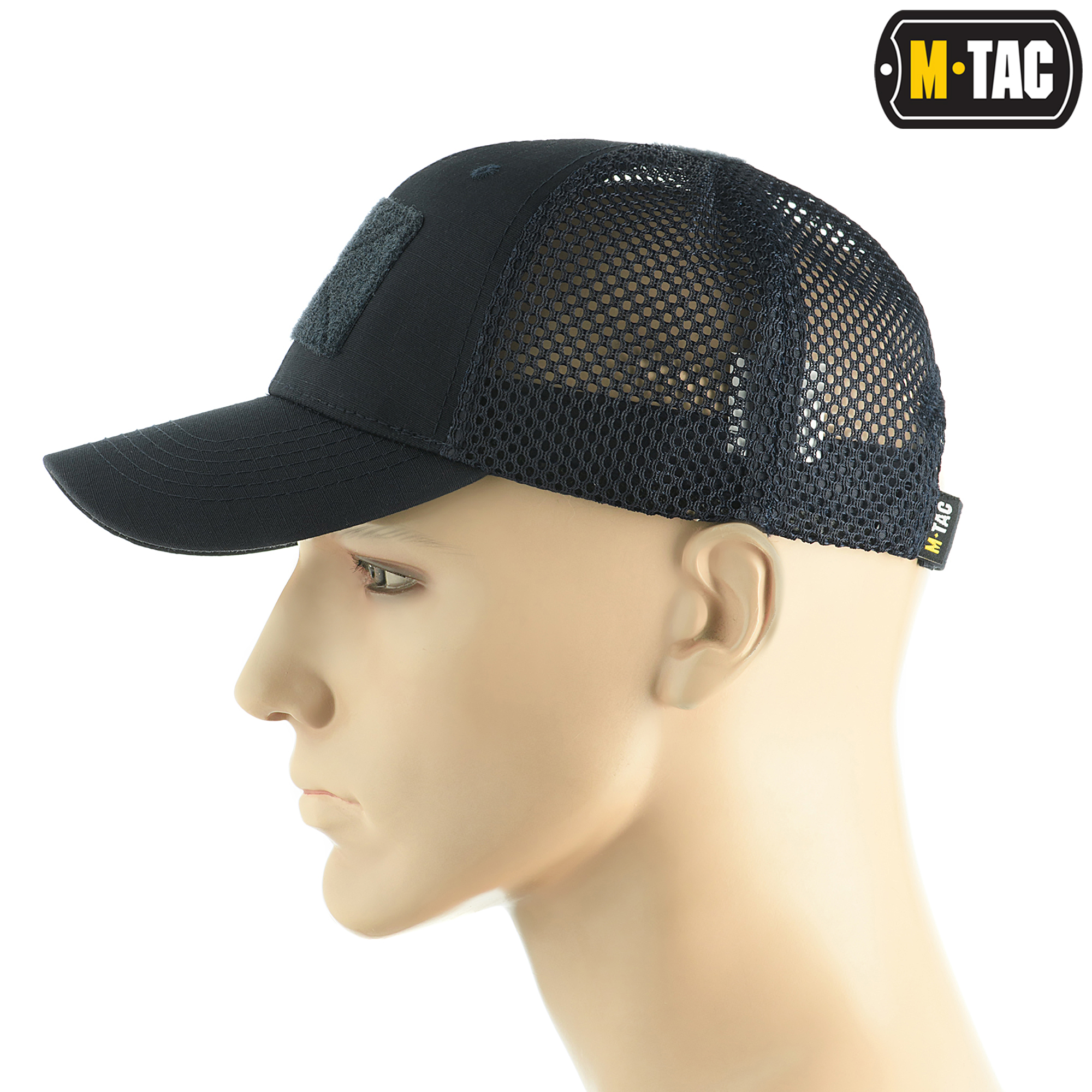 M-Tac бейсболка с липучкой и сеткой Flex рип-стоп Dark Navy Blue — 3