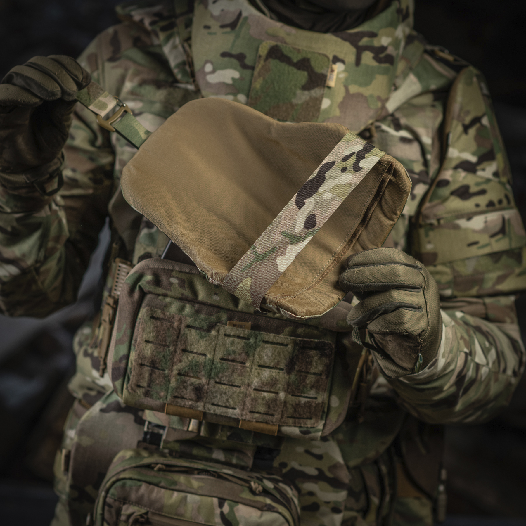 M-Tac плечевая защита с баллистическими пакетами 1 класс (FMS) для Cuirass QRS Multicam — 24