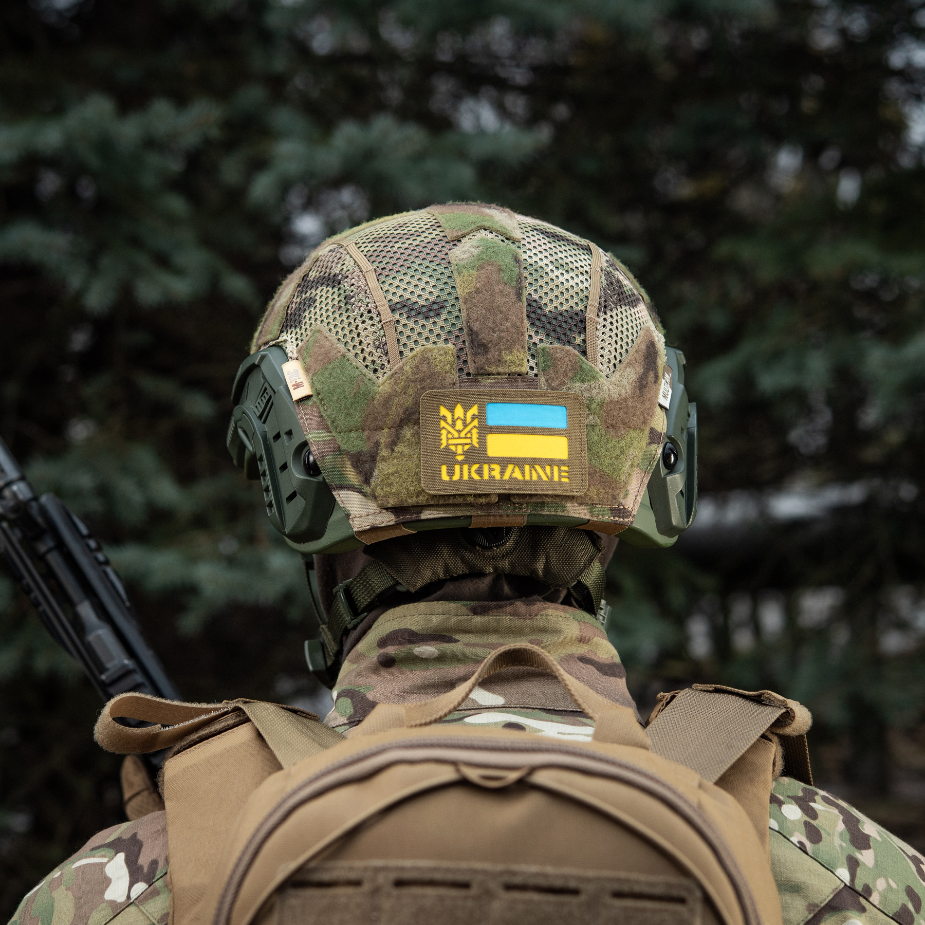M-Tac нашивка Ukraine (с Тризубом) Laser Cut Coyote/Yellow/Blue/GID — 15