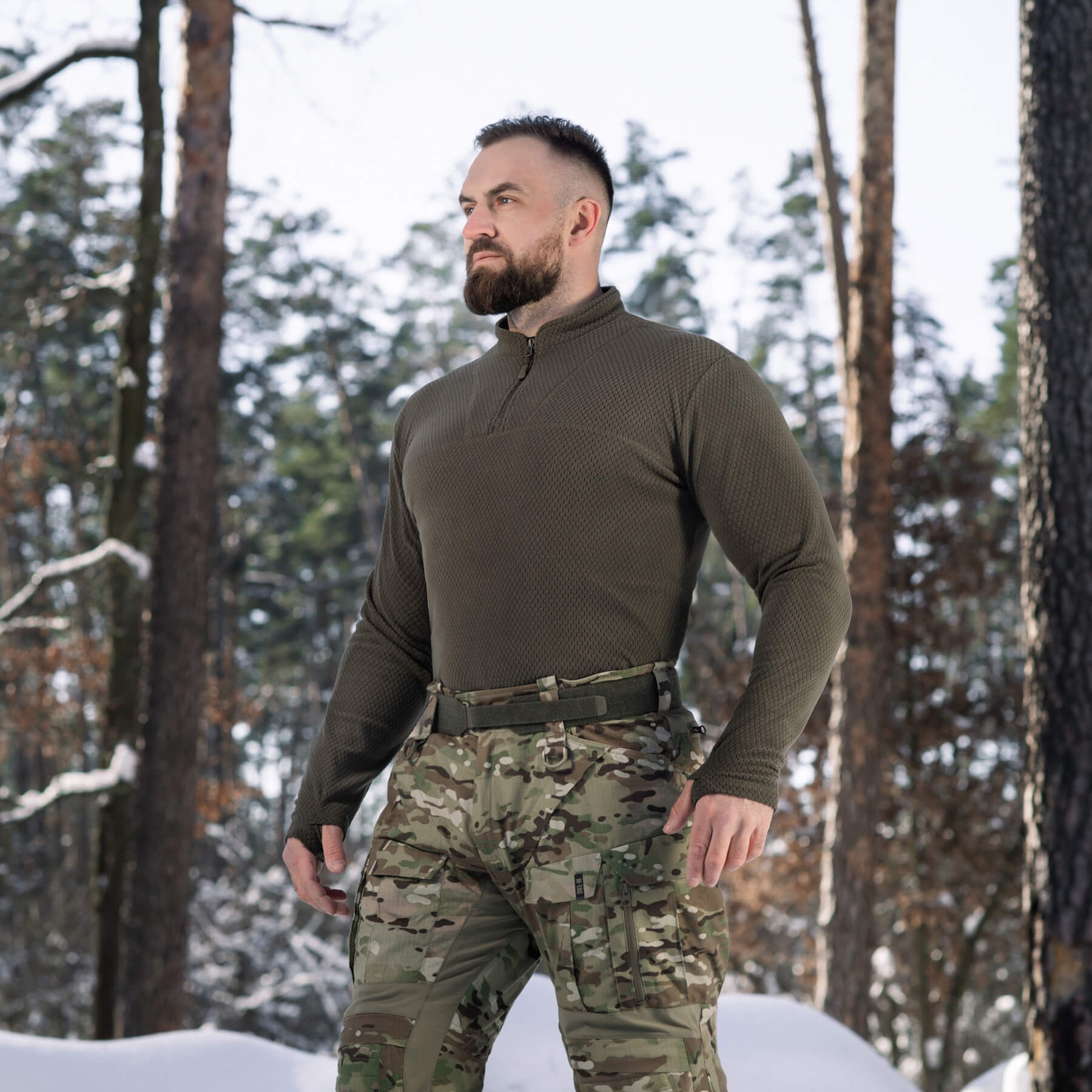 M-Tac терморубашка флис Delta Level 2 Hex Dark Olive — 17