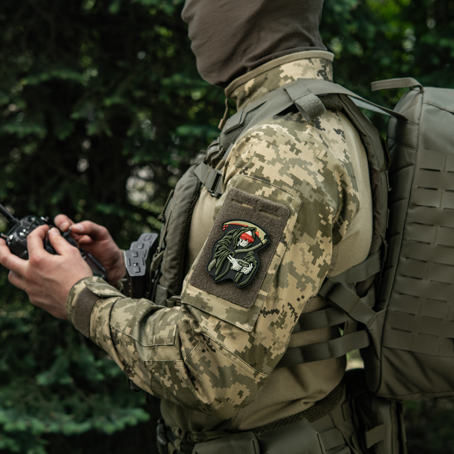 M-Tac нашивка FPV Operator PVC Black/Olive — 13