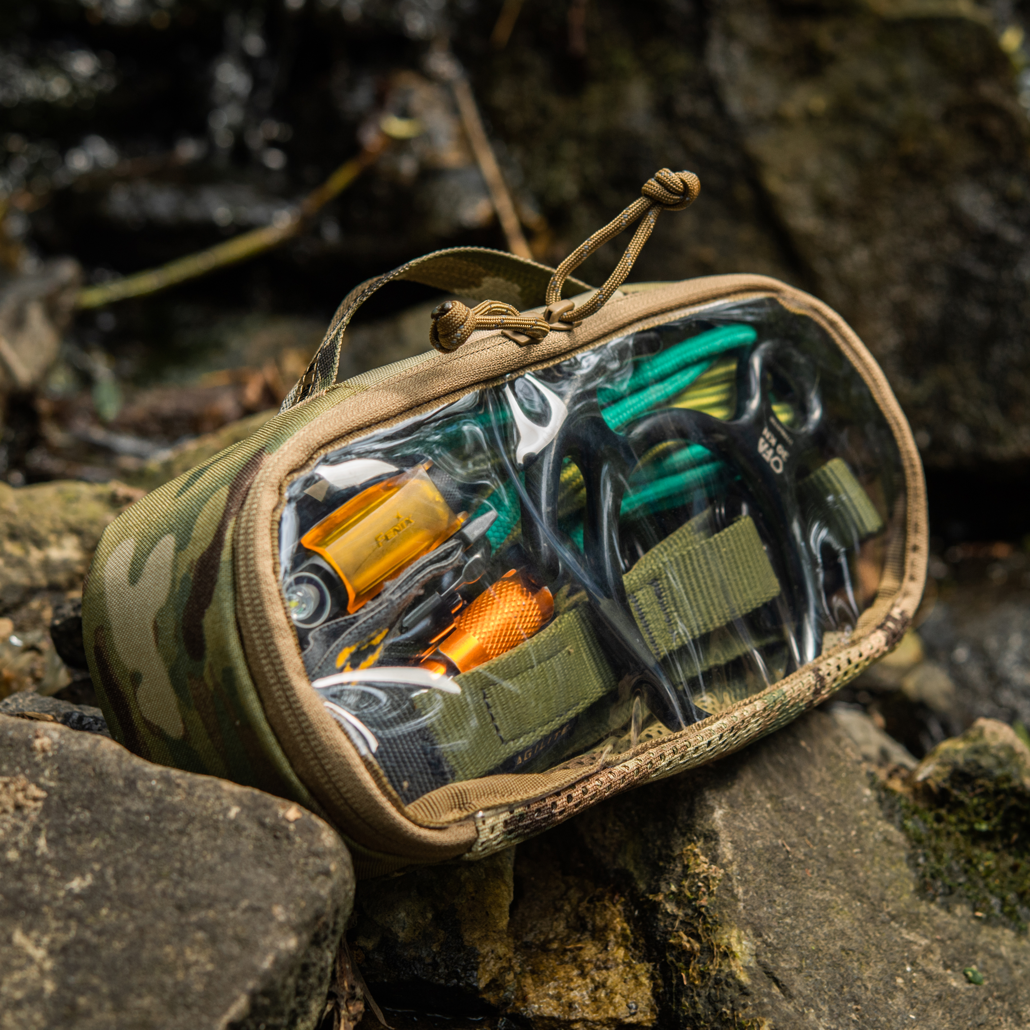 M-Tac органайзер утилитарный прозрачный Elite Medium (26х11 см) Multicam — 8