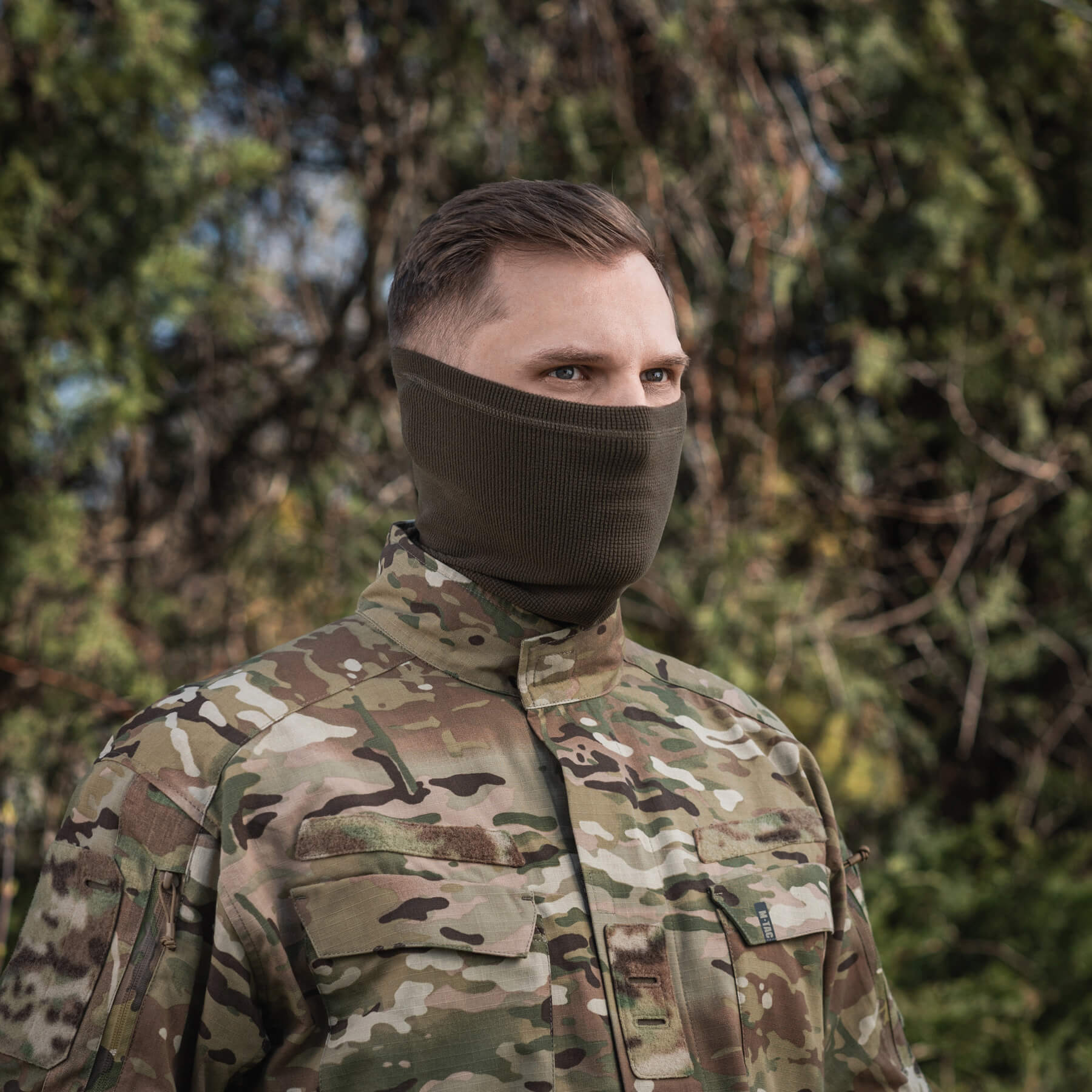 M-Tac шарф-труба длинный микрофлис рип-стоп Dark Olive — 14