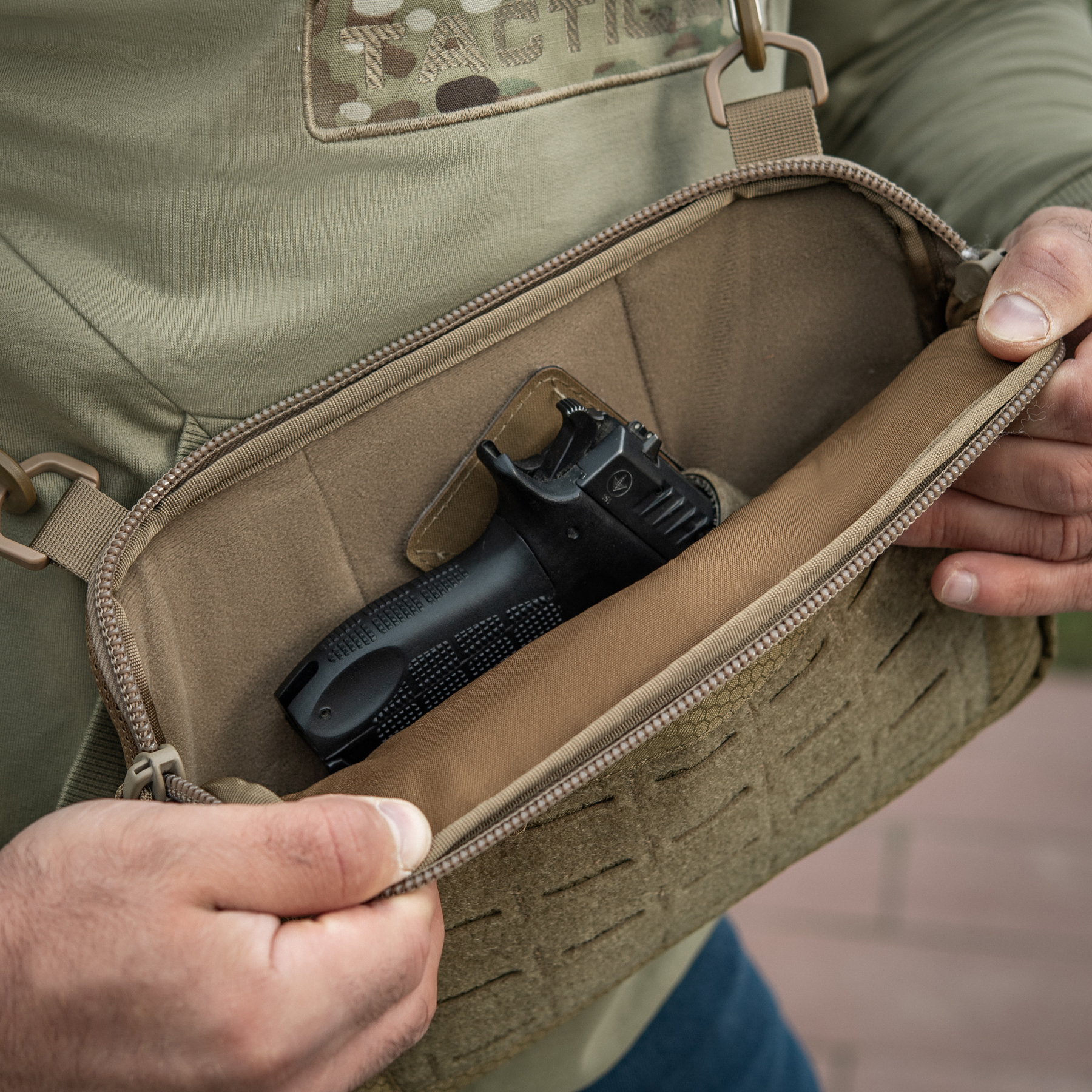 M-Tac сумка Admin Bag Medium Elite с липучкой Hex Coyote — 31