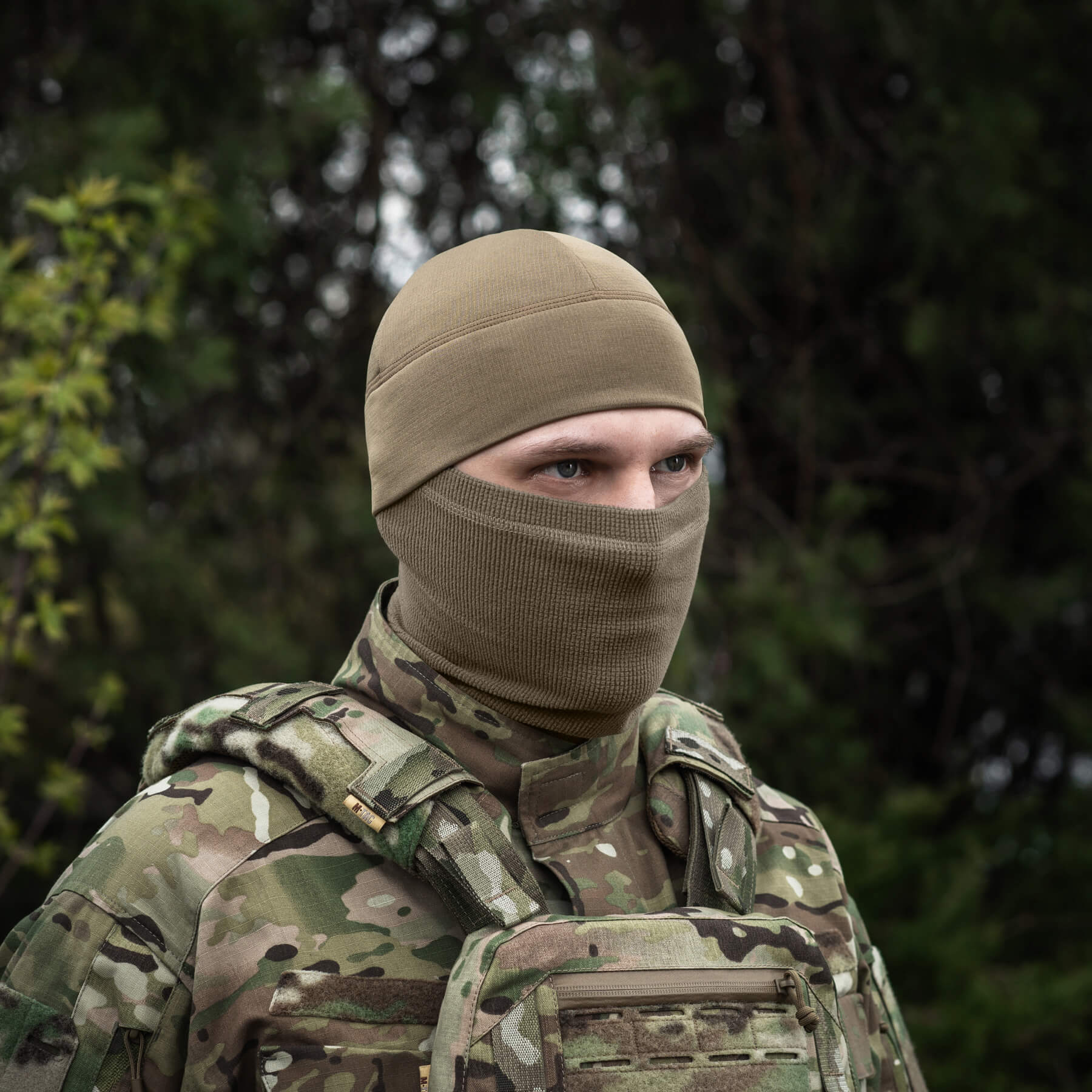 M-Tac шапка-подшлемник микрофлис рип-стоп Tan — 10