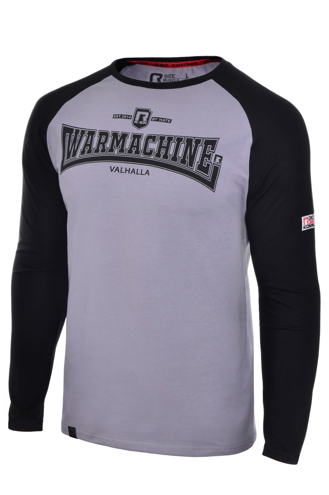 R3ICH футболка з довгим рукавом Warmachine сірий