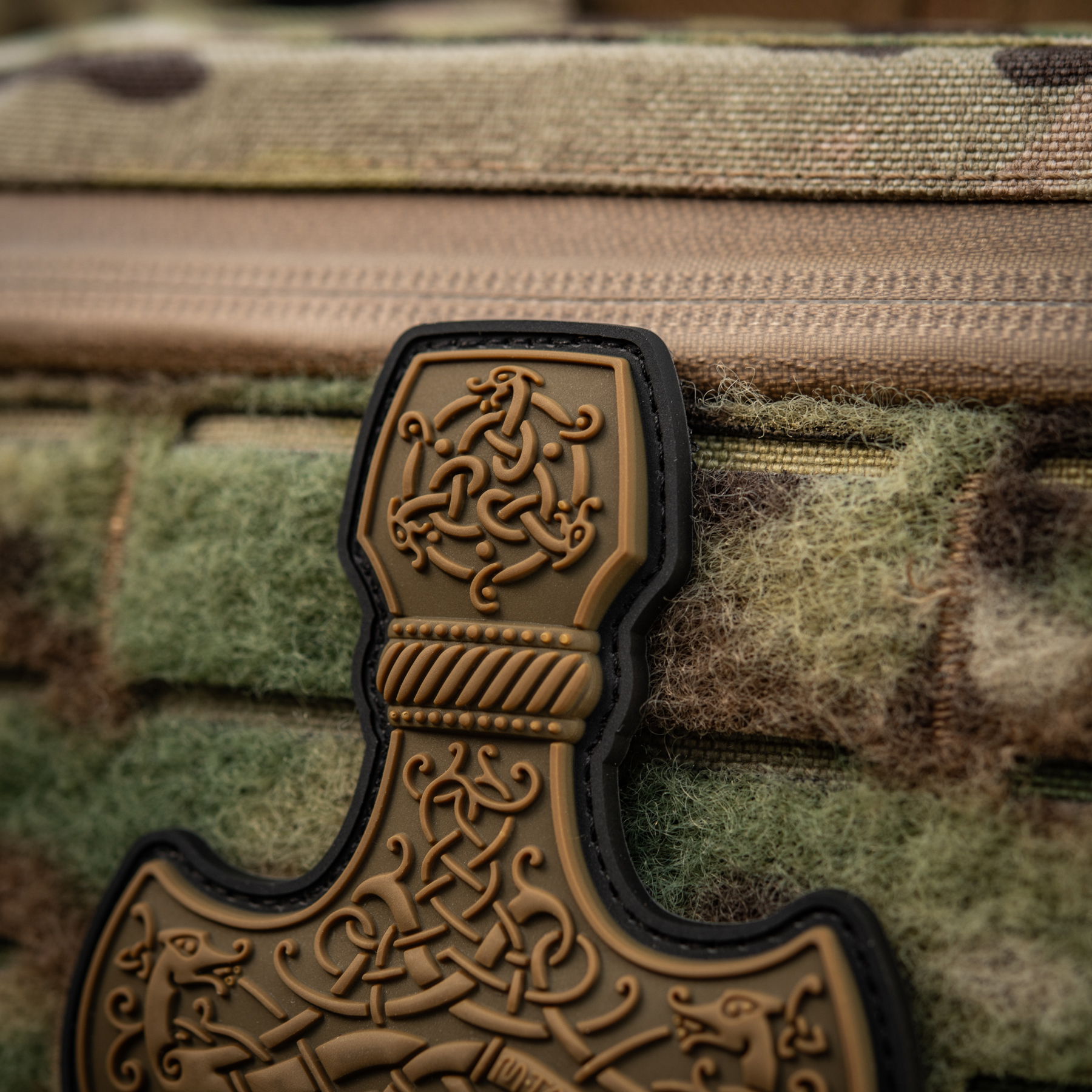 M-Tac нашивка Mjölnir Large PVC Coyote — 7