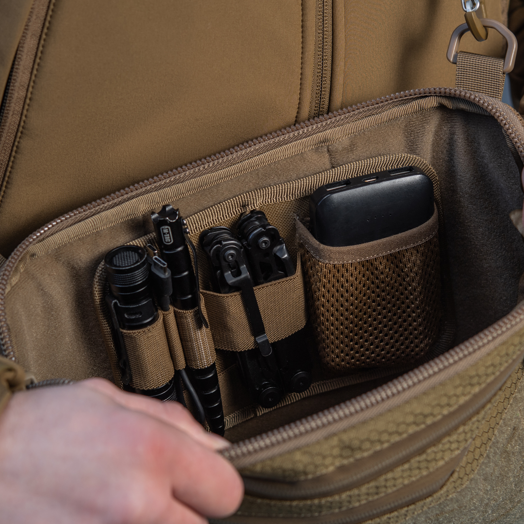 M-Tac сумка Admin Bag Large Elite с липучкой Hex Coyote — 32