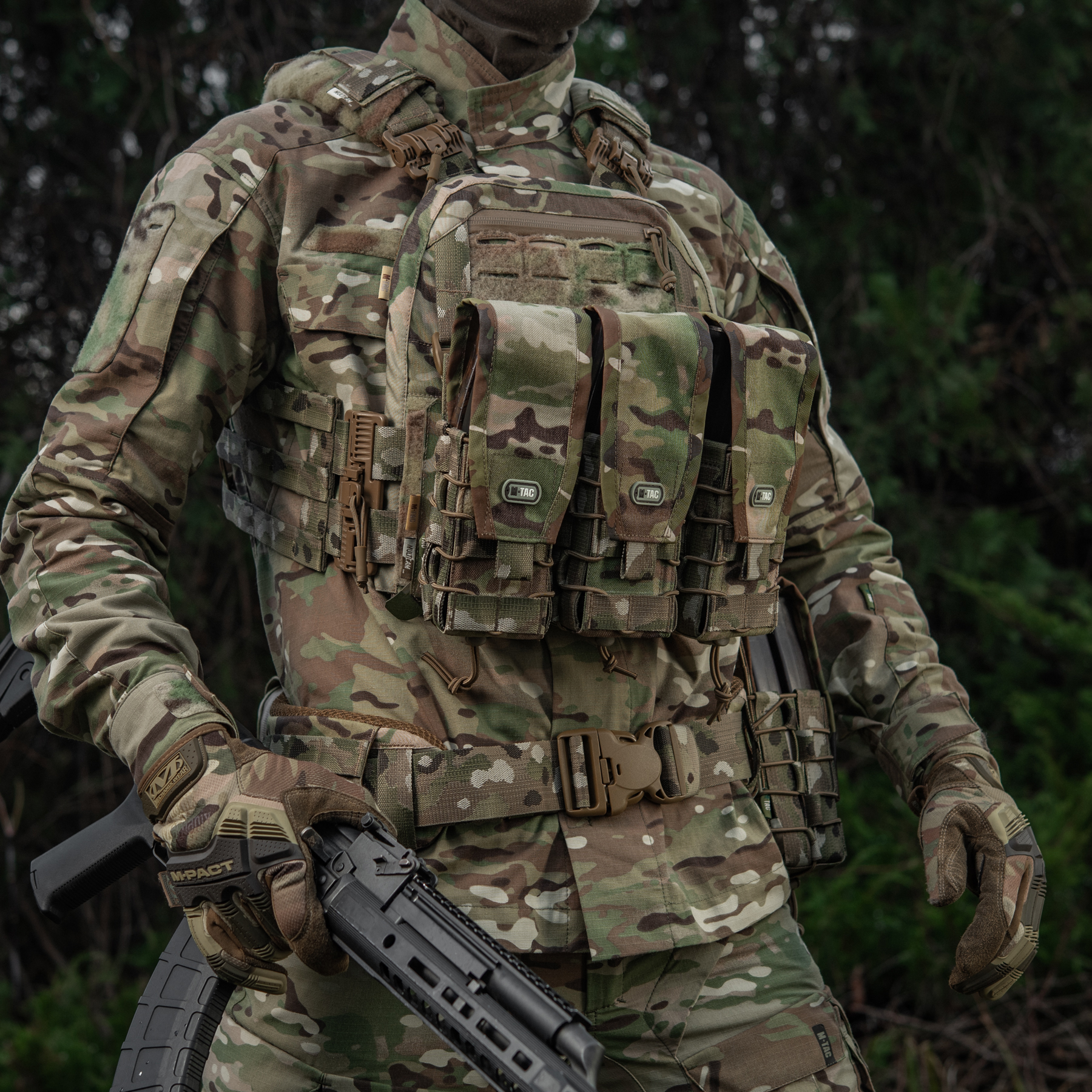 M-Tac подсумок для АК двойной с клапаном Gen.3 Multicam — 8