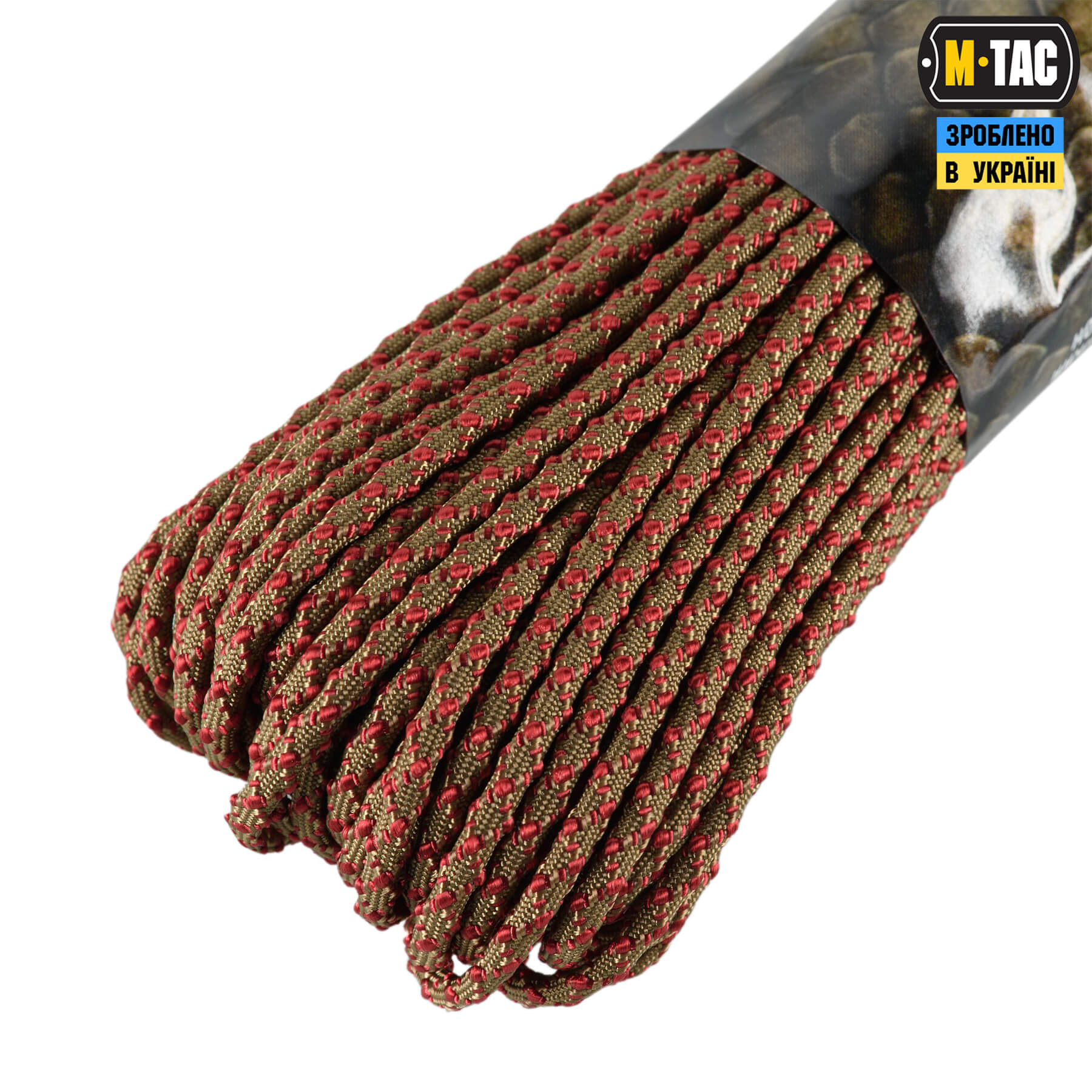 M-Tac паракорд Dragon Cord 30m Coyote/Maroon — 4