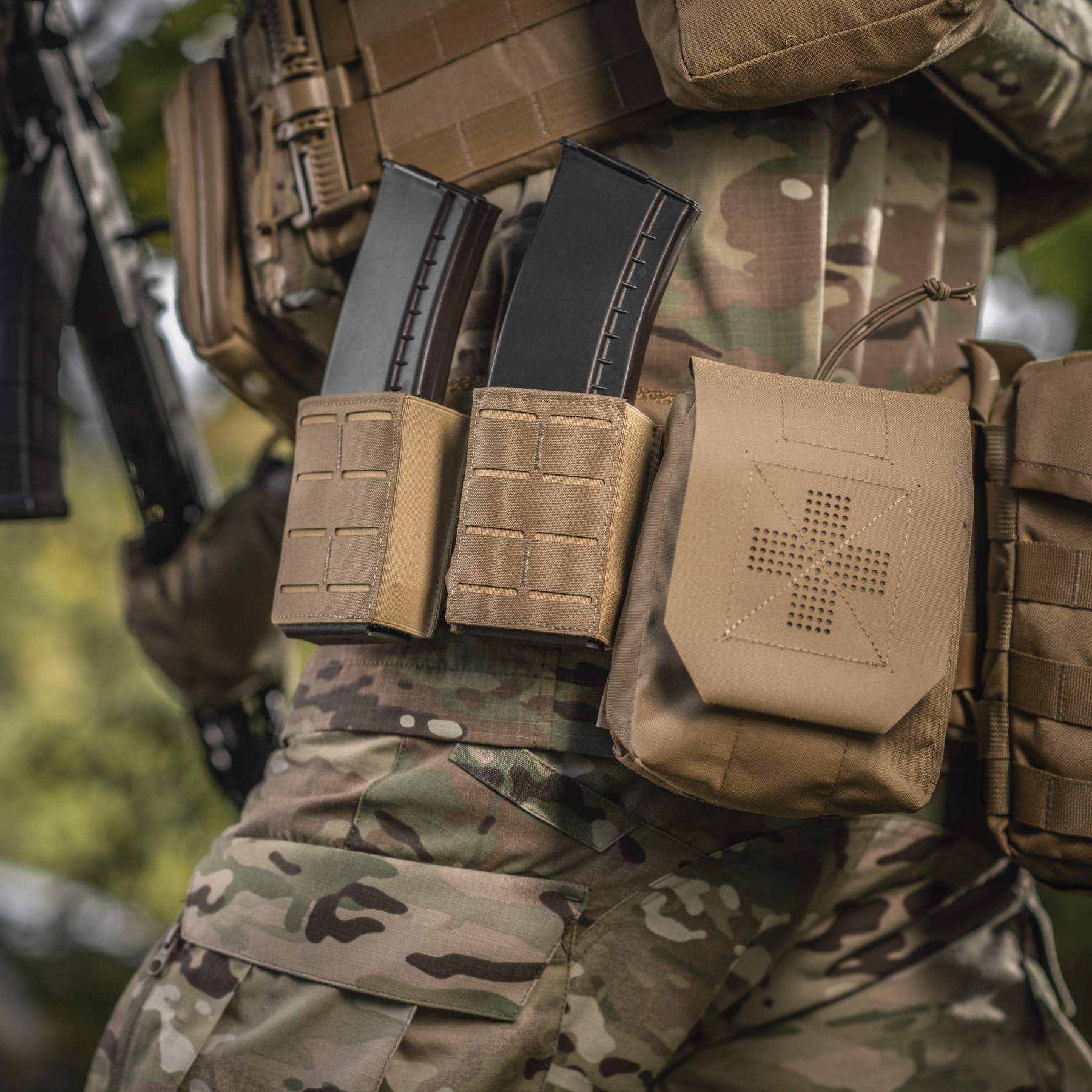 M-Tac подсумок для магазина на резинке (10 см) Laser Cut Coyote — 20