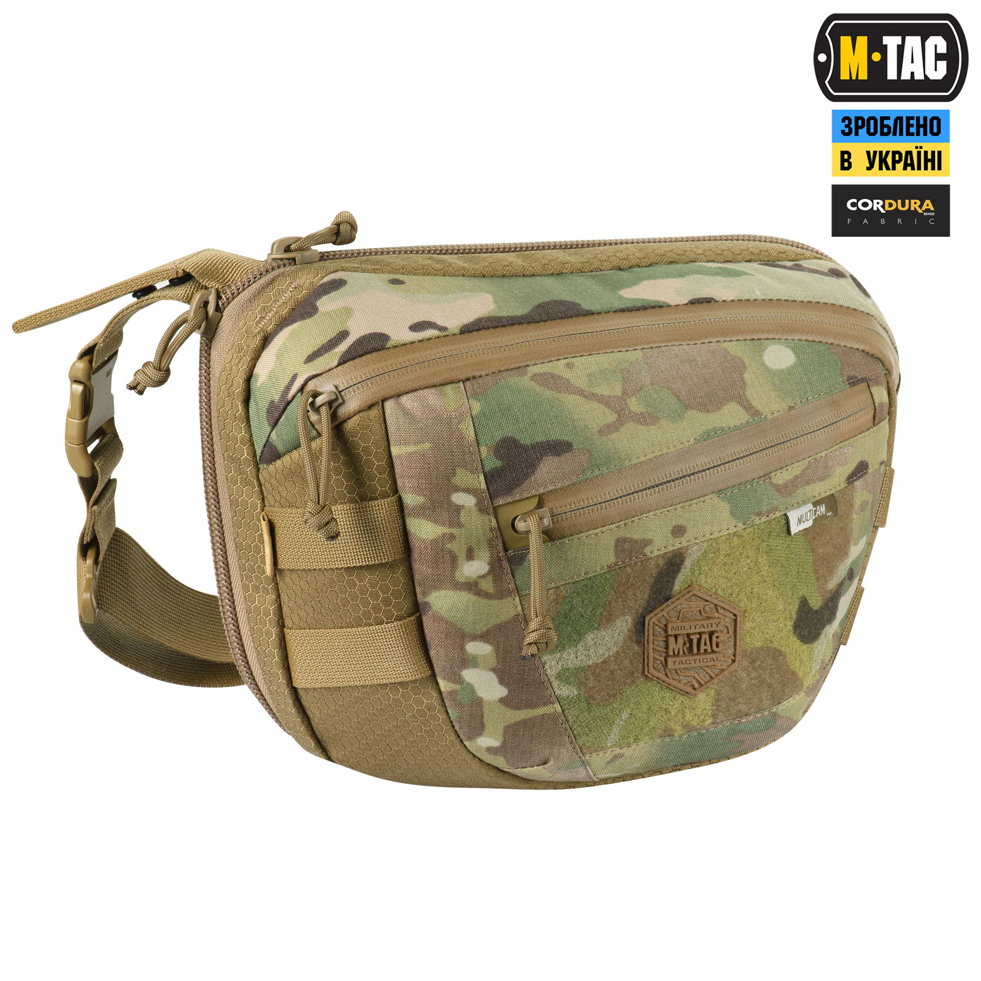M-Tac сумка Sphaera Hex Hardsling Bag Large с липучкой Elite Multicam/Coyote — 3