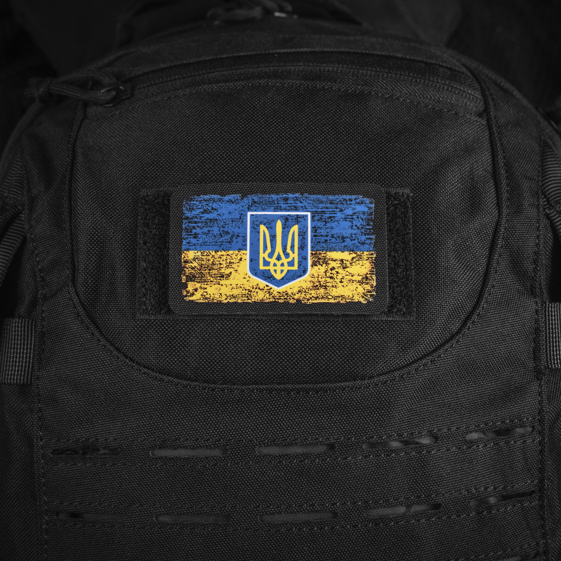 M-Tac нашивка флаг Украины с гербом винтаж (80х50 мм) Black — 5
