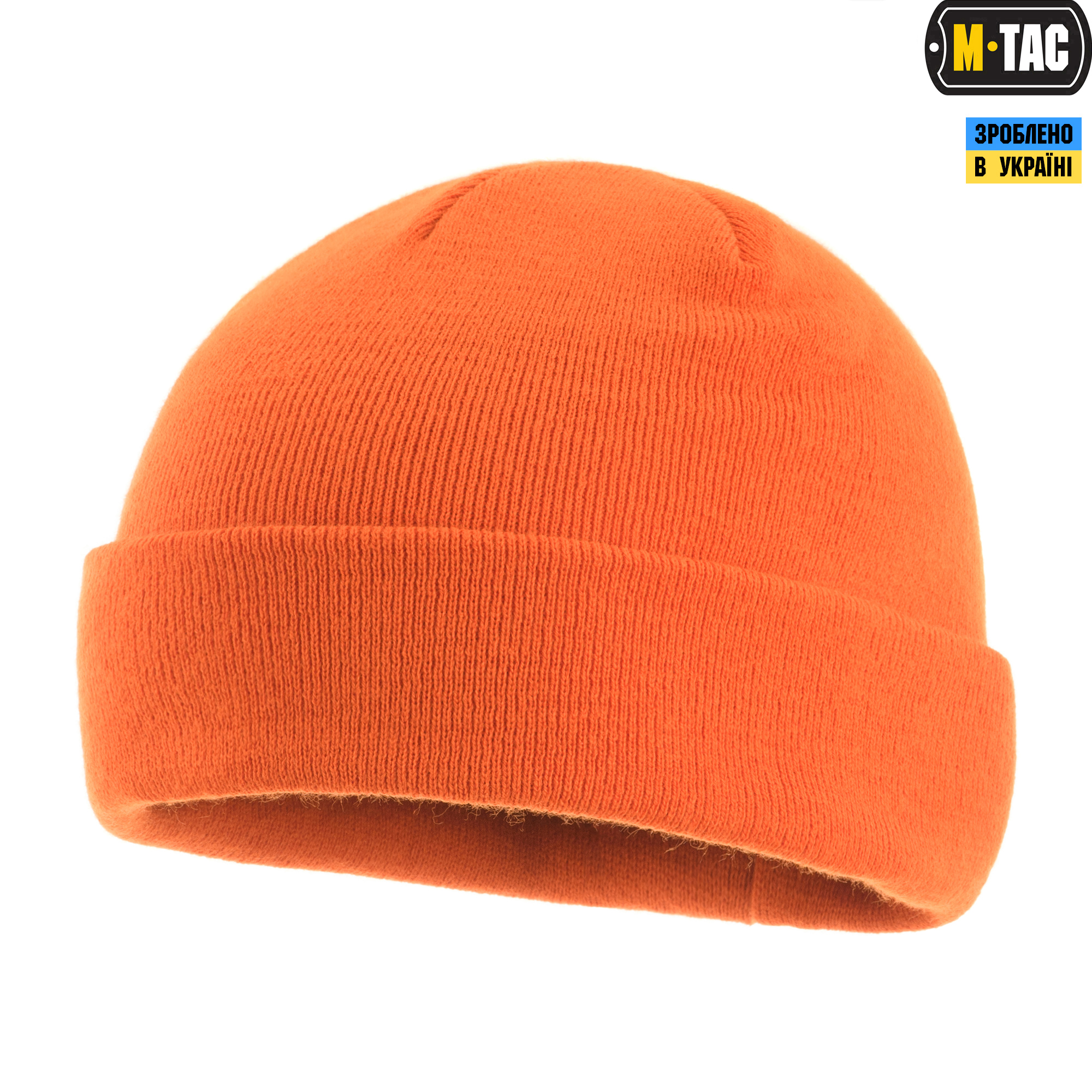 M-Tac шапка тонкая вязка 100% акрил Orange — 5