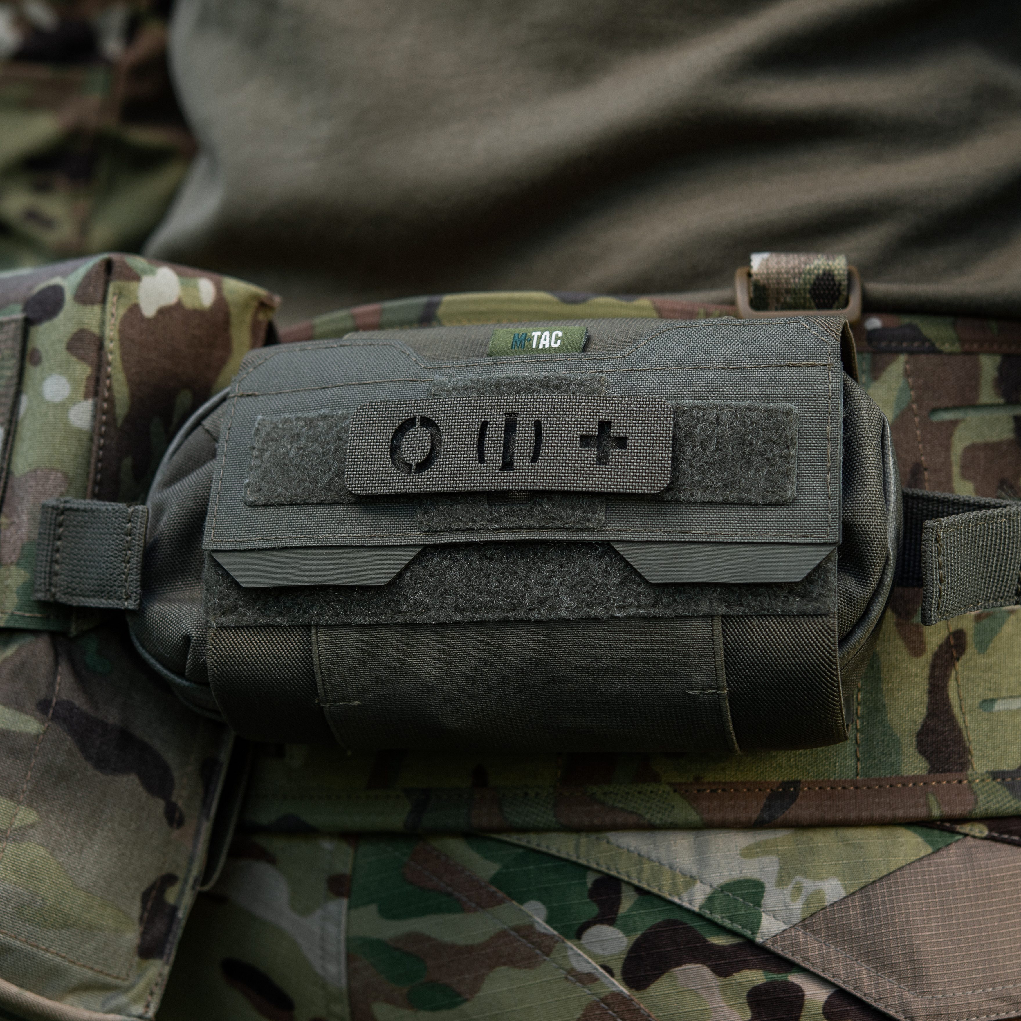 M-Tac нашивка группа крови O (I) + сквозная Laser Cut 25х80 Ranger Green — 4