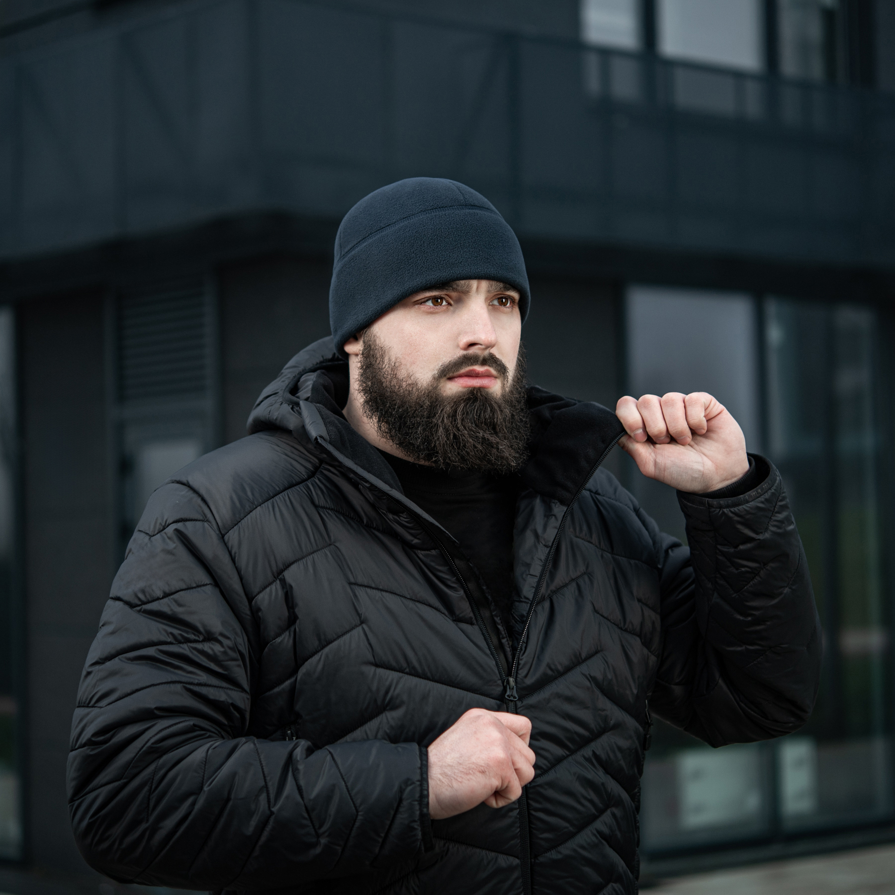 M-Tac шапка Watch Cap Elite флис (320г/м2) with Slimtex Dark Navy Blue — 12