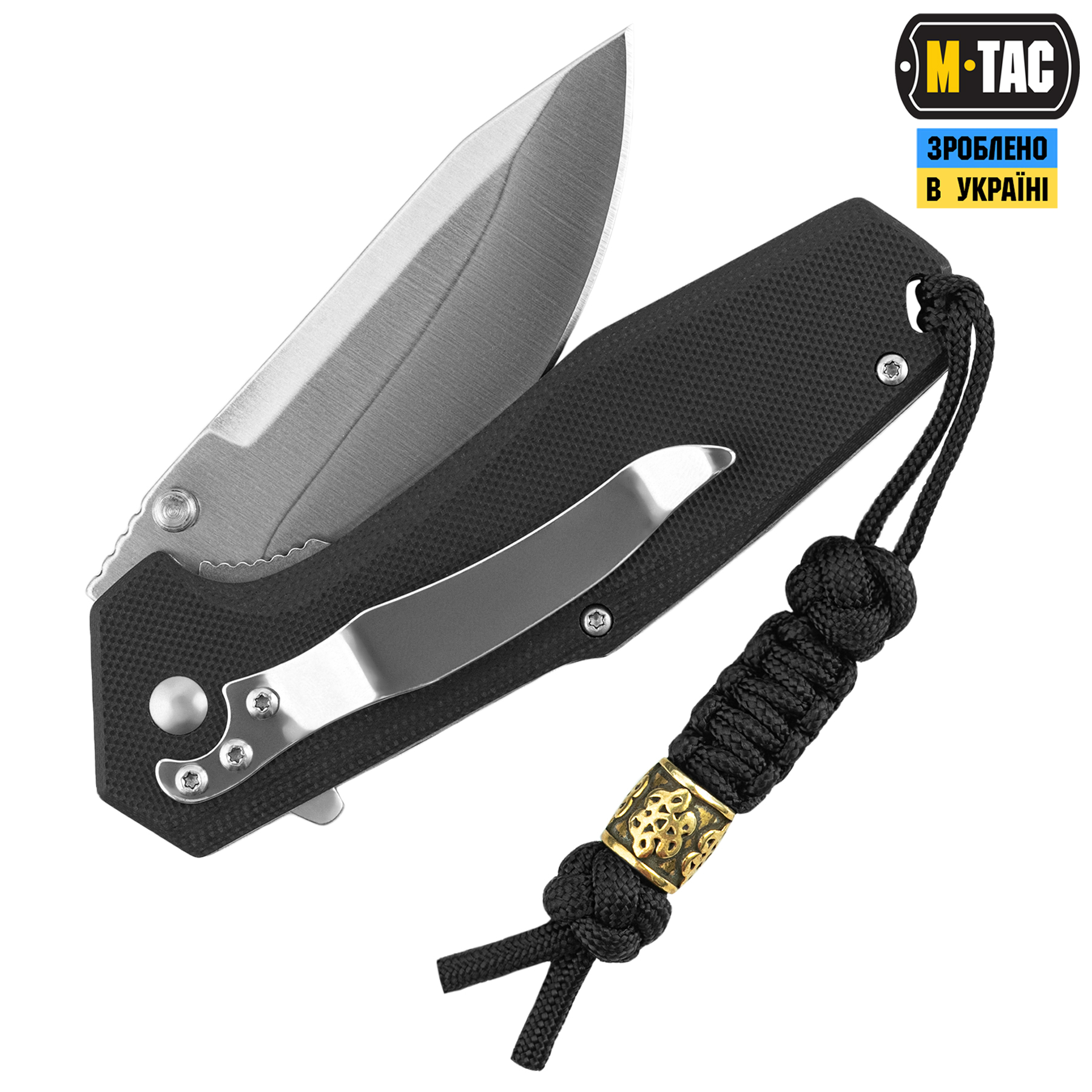 M-Tac темляк Scandinavian Small китайський узел Black — 3