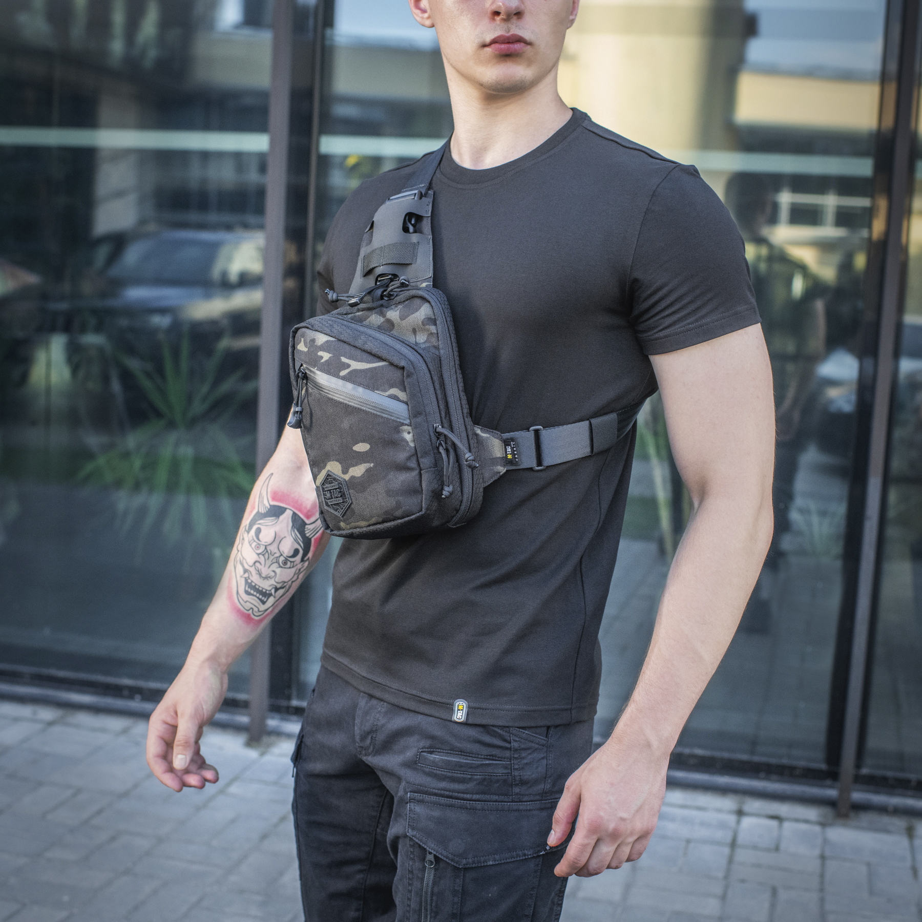 M-Tac сумка Sling Pistol Bag Elite Hex Multicam Black/Black — 5