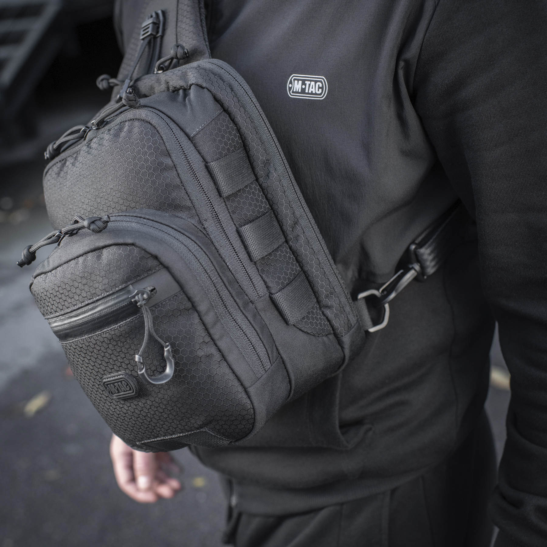 M-Tac сумка Cross Bag Slim Elite Hex Black — 12