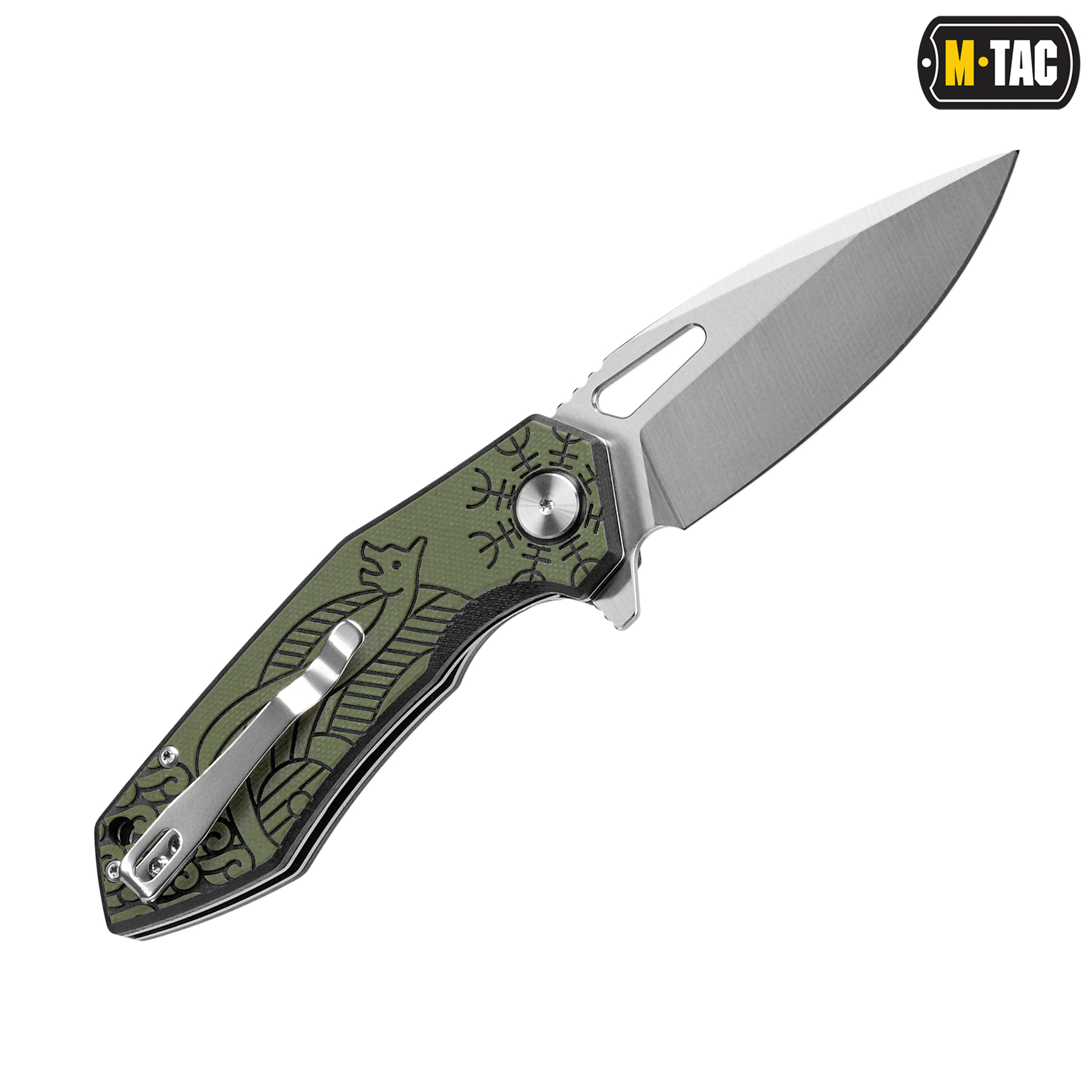 M-Tac нож складной Type 12 Scandinavian Black/Olive — 4