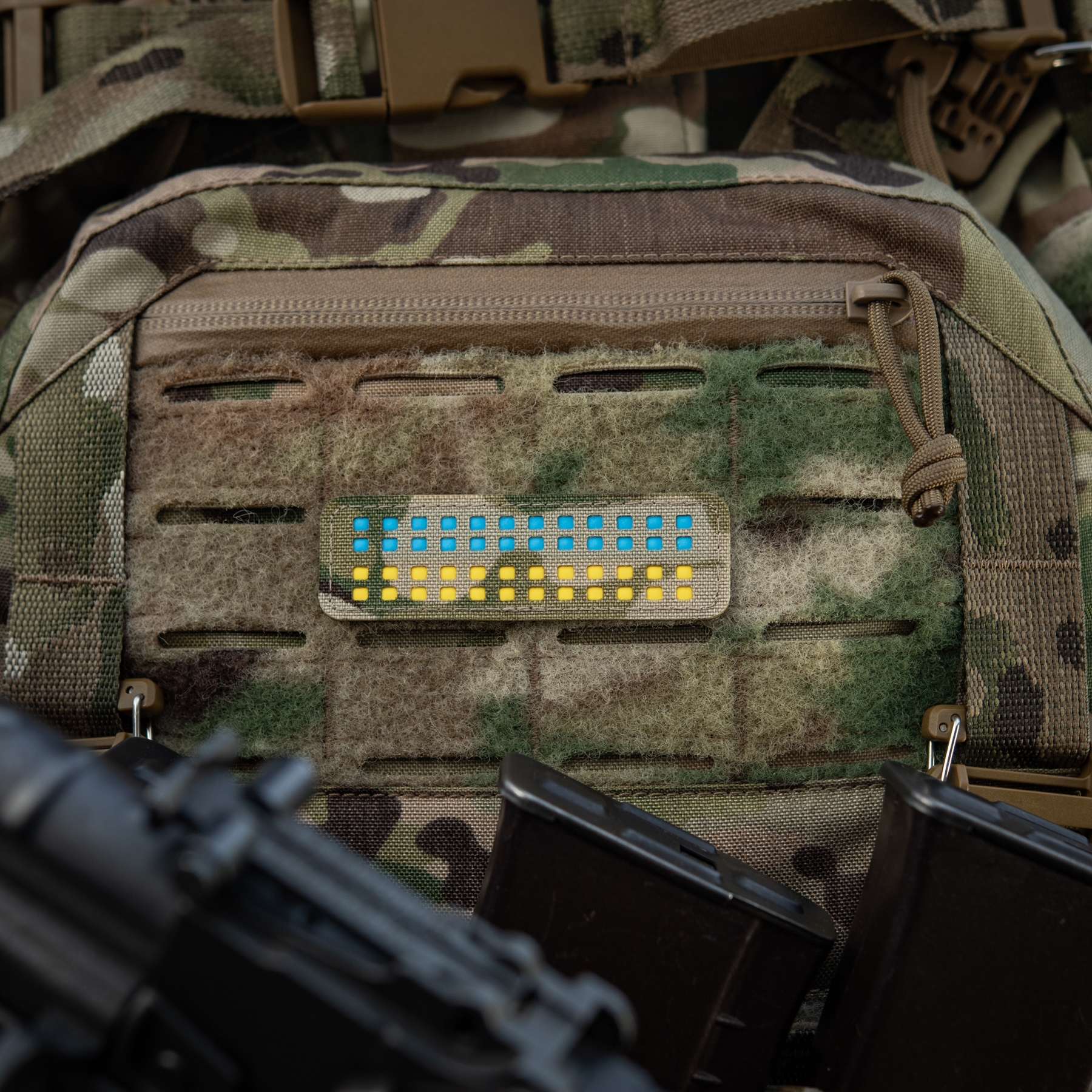 M-Tac нашивка флаг Украины 25х80 Laser Cut Multicam/Yellow/Blue/GID — 8