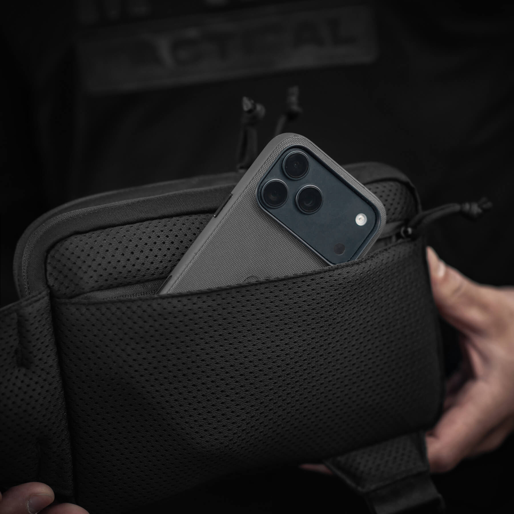M-Tac сумка Sling Pistol Bag Hex с липучкой Black — 31