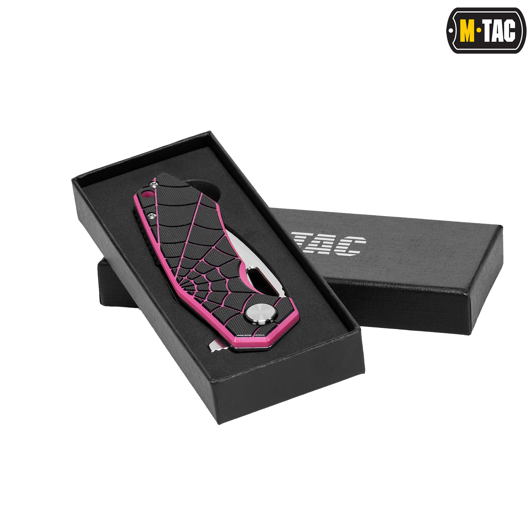 M-Tac нож складной Type 12 Spider Web Black/Pink/Steel — 10