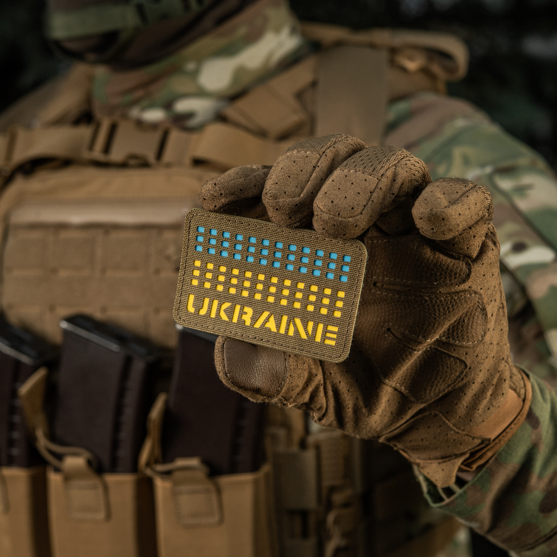 M-Tac нашивка Ukraine Laser Cut Coyote/Yellow/Blue/GID — 12