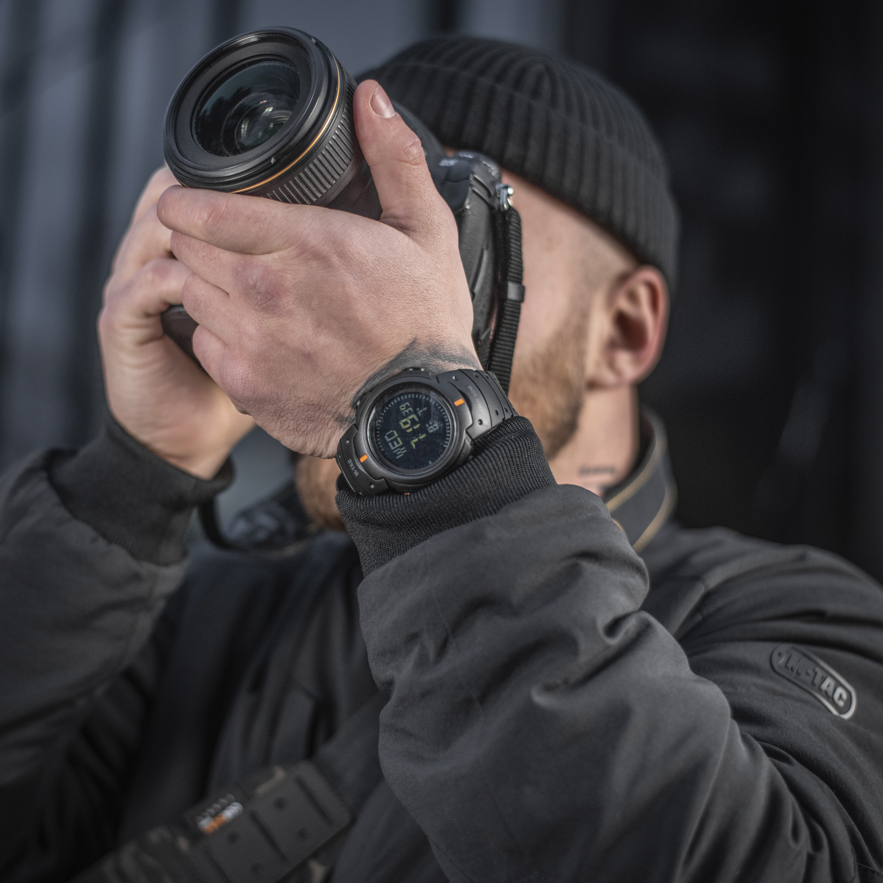 M-Tac часы тактические с компасом Black — 9