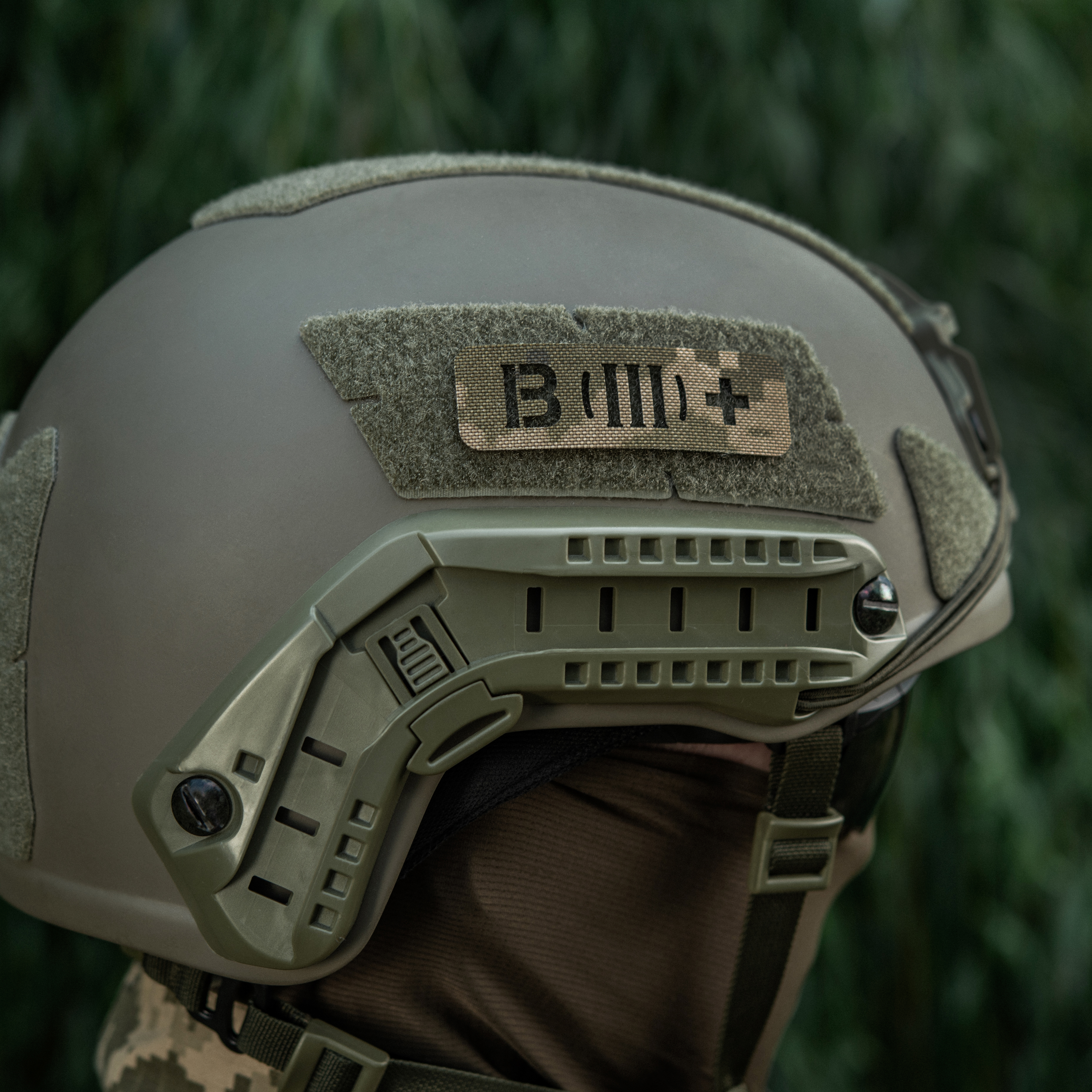 M-Tac нашивка группа крови B (III) + сквозная Laser Cut 25х80 MM14 — 6
