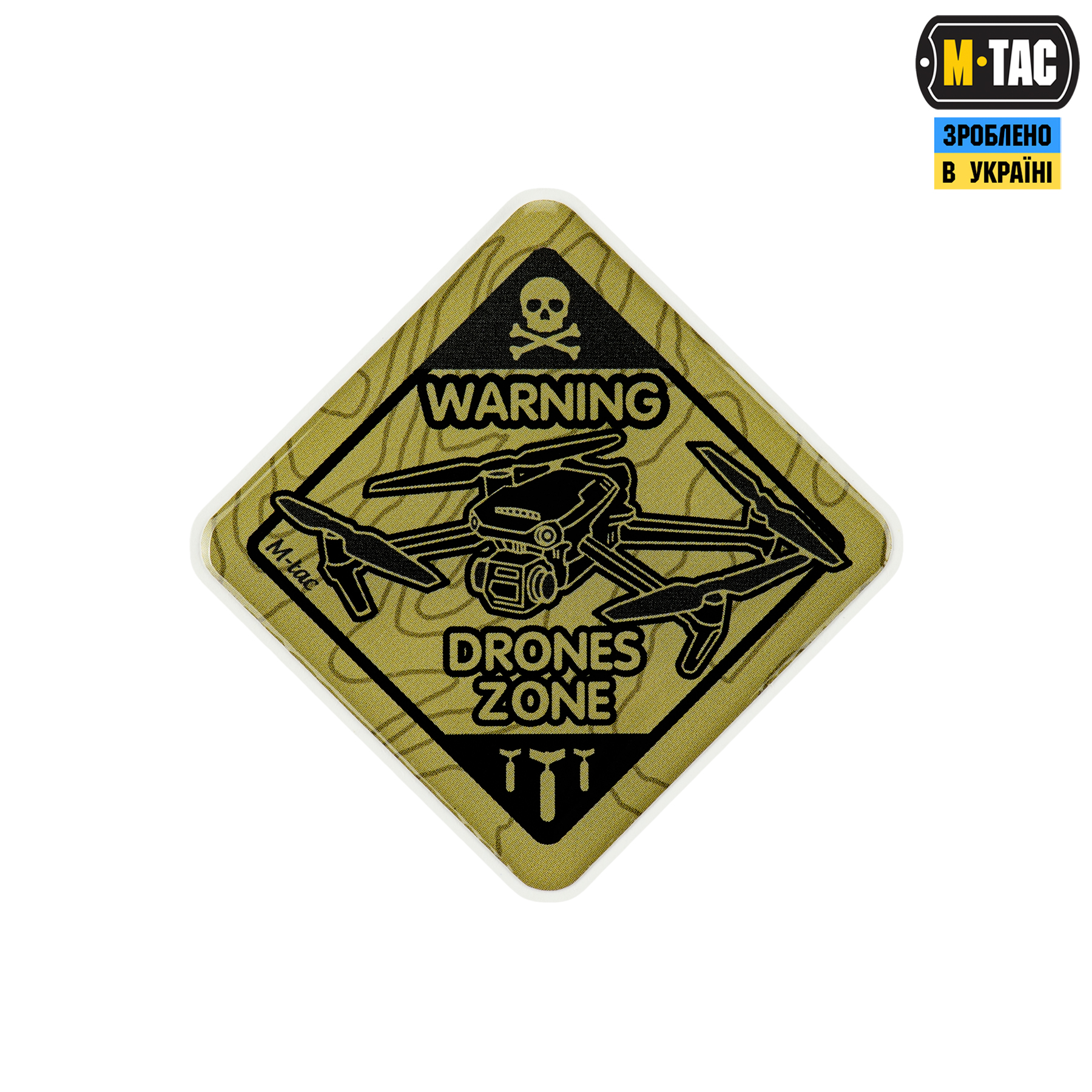 M-Tac наклейка обємна Drones Zone Coyote — 2