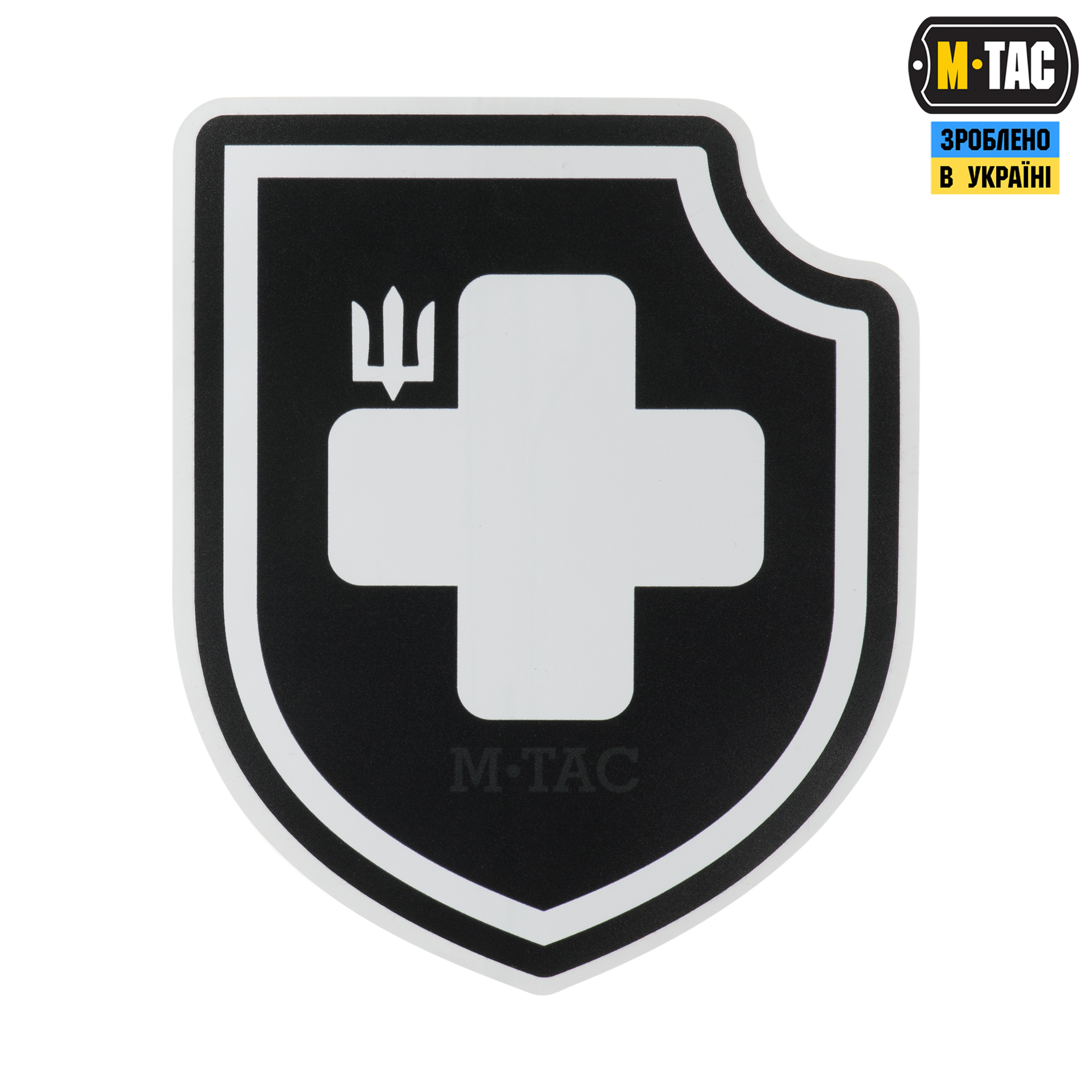 M-Tac наклейка Хрест ЗСУ Black — 2