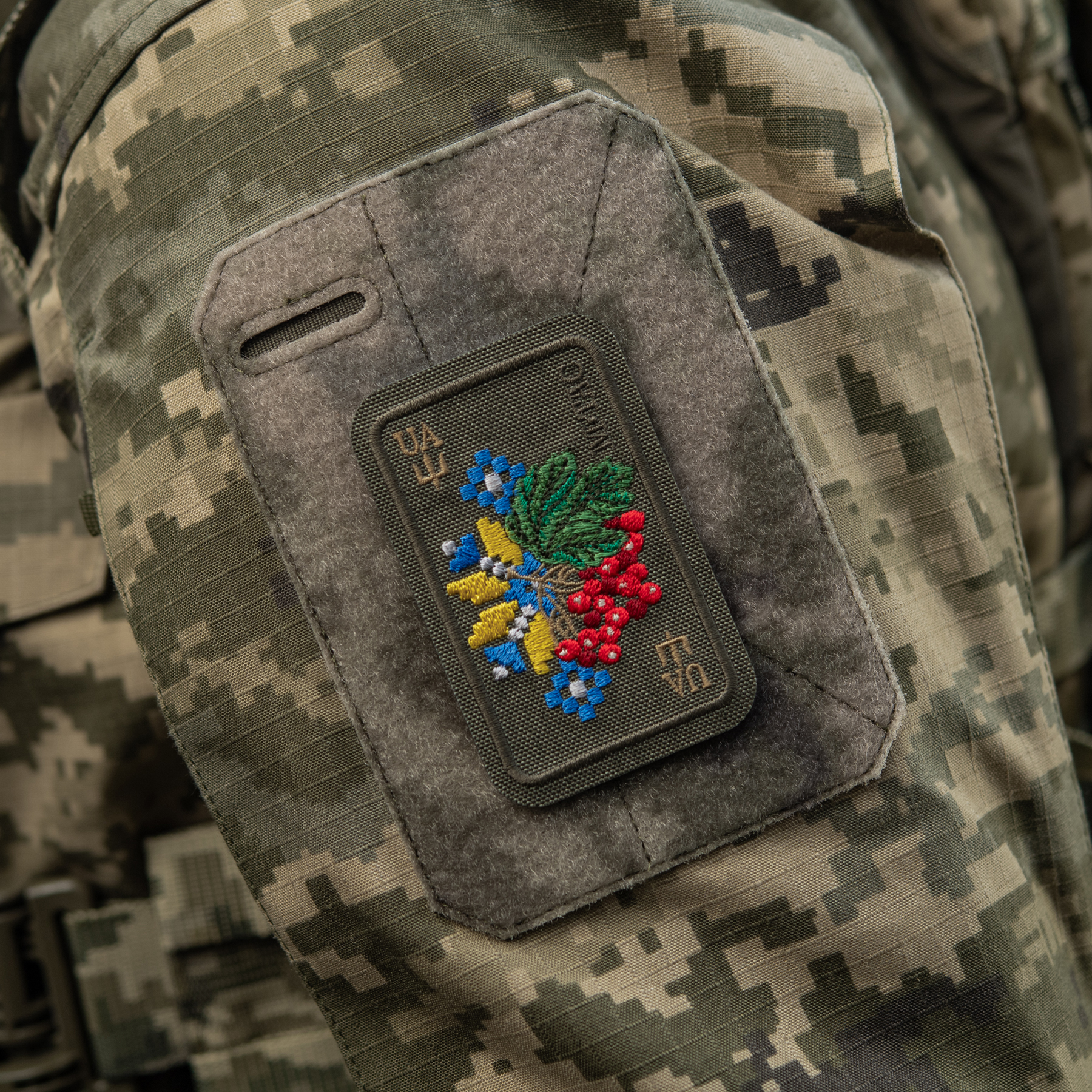 M-Tac нашивка Орнамент Калина (вышивка) Ranger Green — 12
